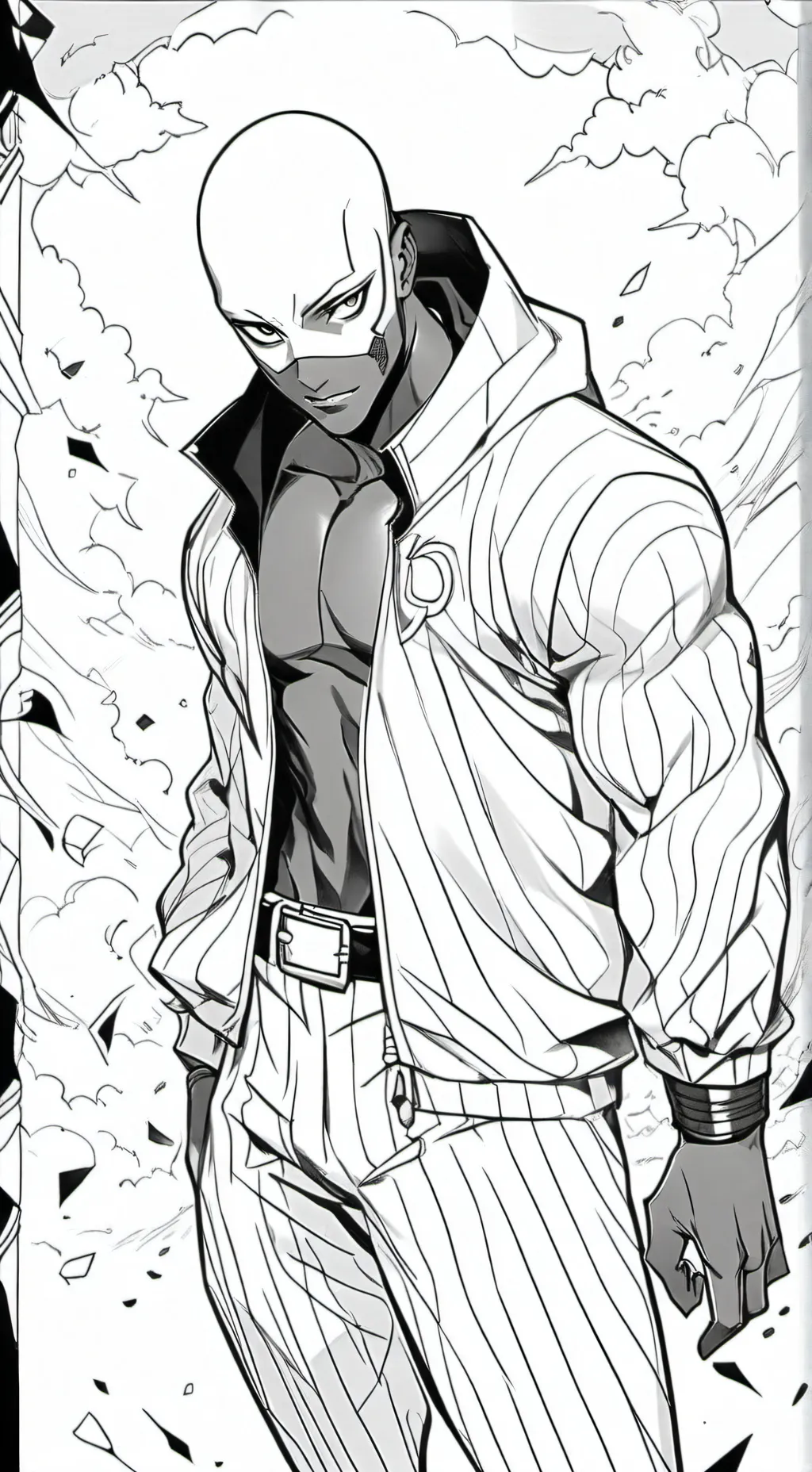 ai character: Brick background