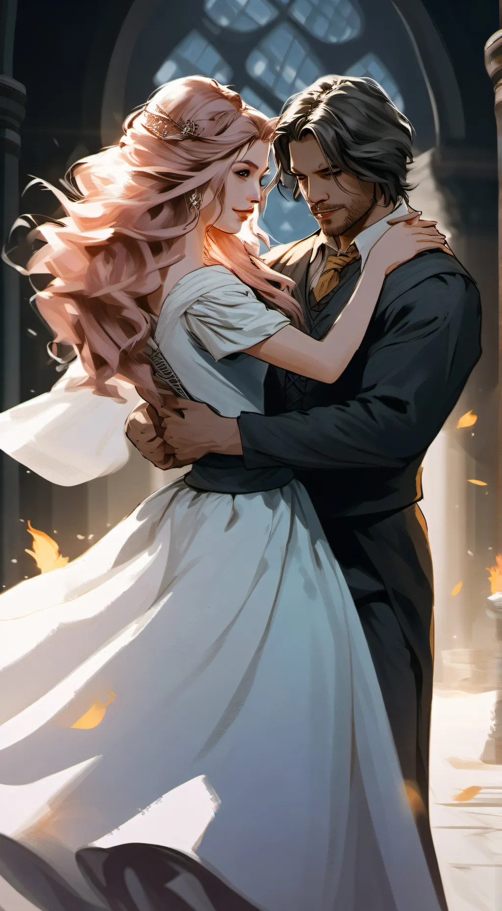 ai character: Mattheo riddle  background