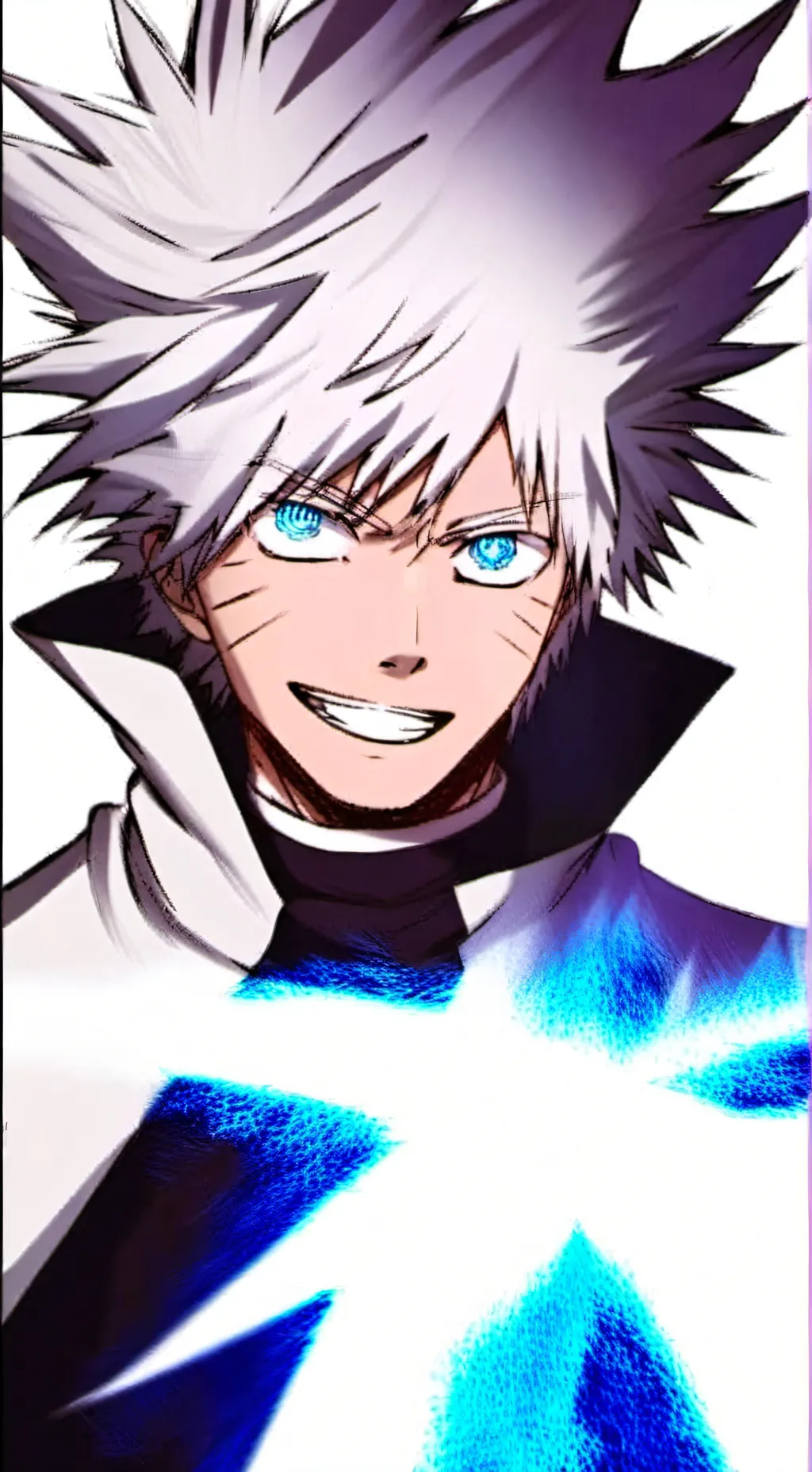 ai character: Gojo fusión  background