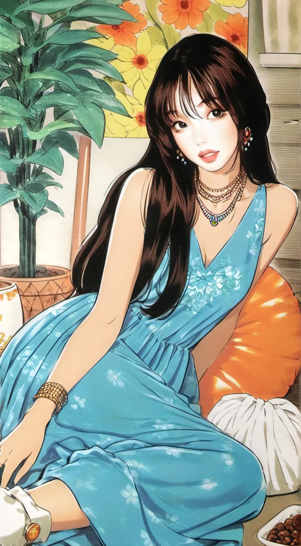 ai character: •|JJK Sleepover|• background