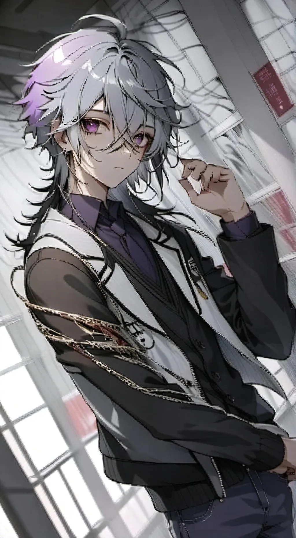 ai character: under our memories background
