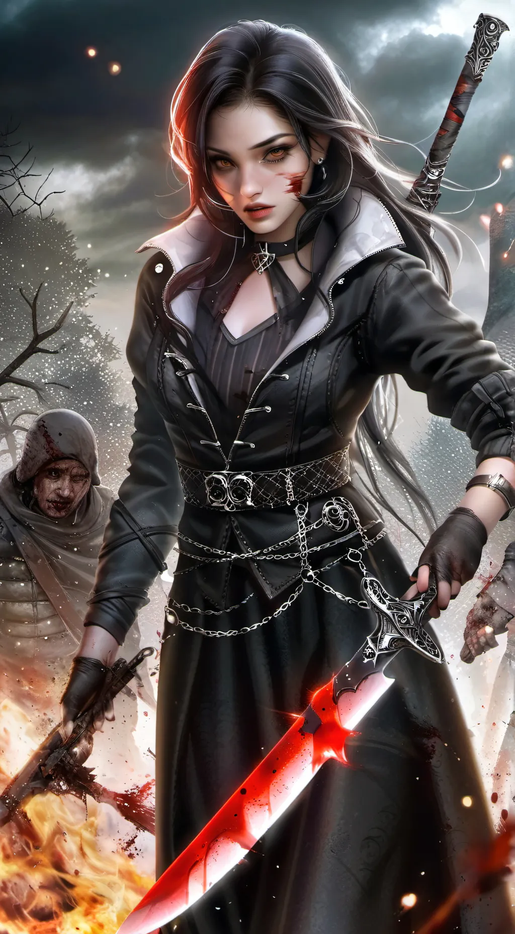 ai character: Evie Deadstare background