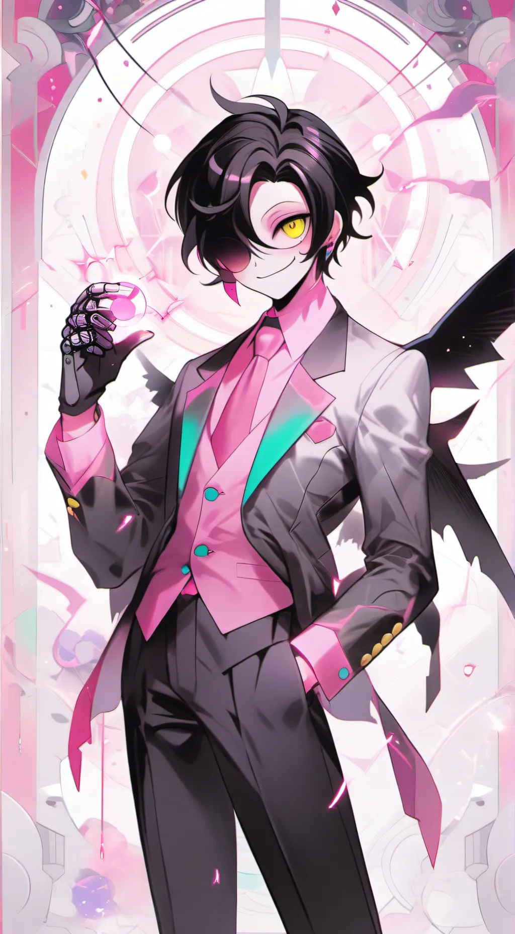 ai character: spamton background