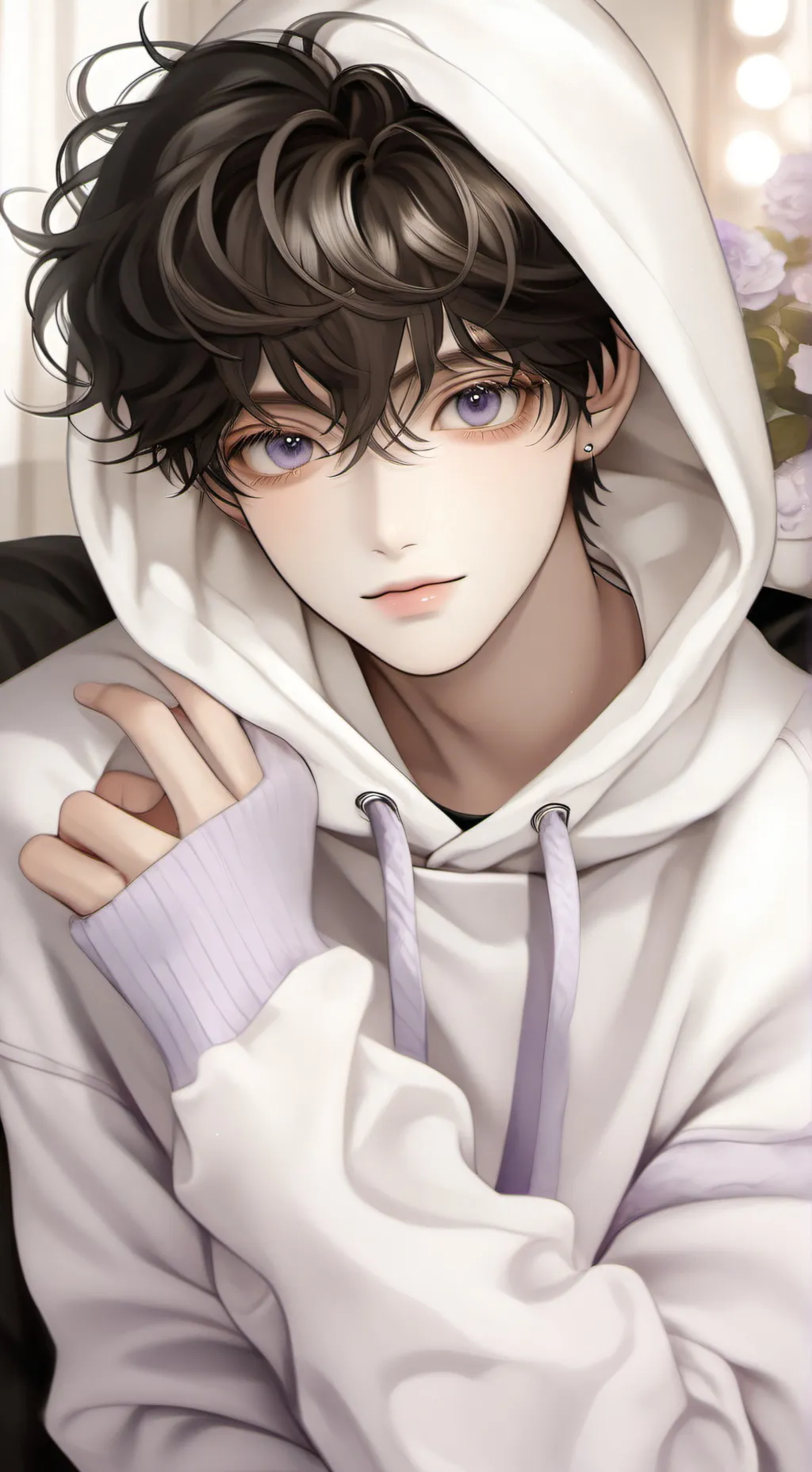 ai character: 🪻😁Oliver😊🪻 background