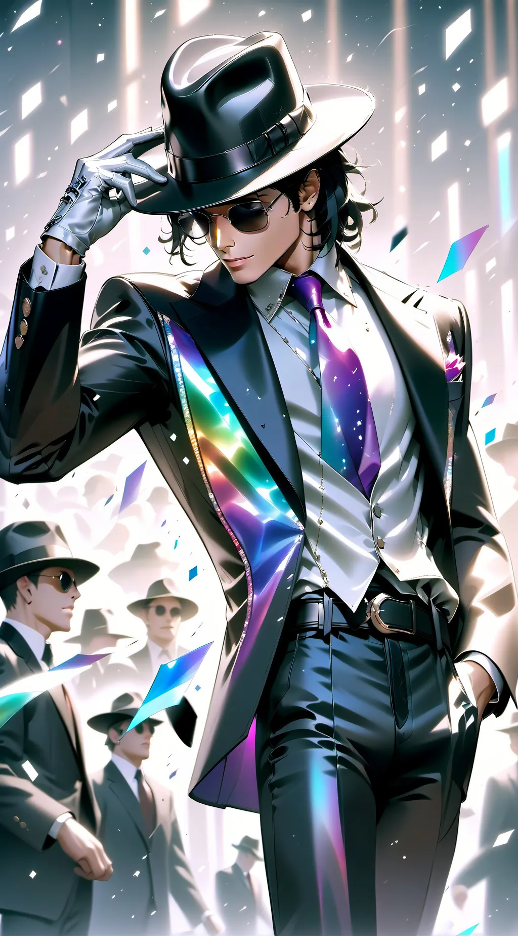 ai character: Michael Jackson  background
