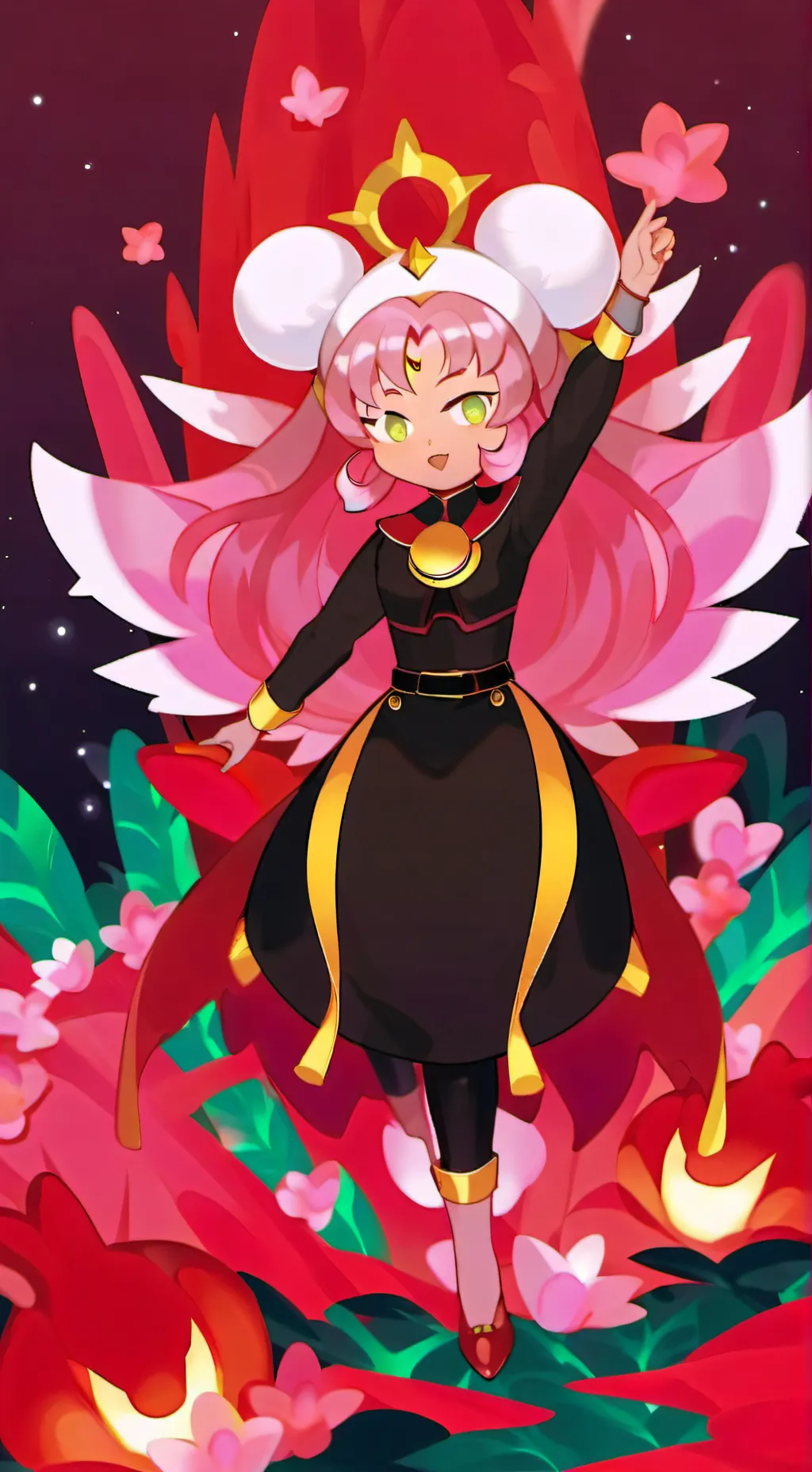 ai character: hollyberry cookie background