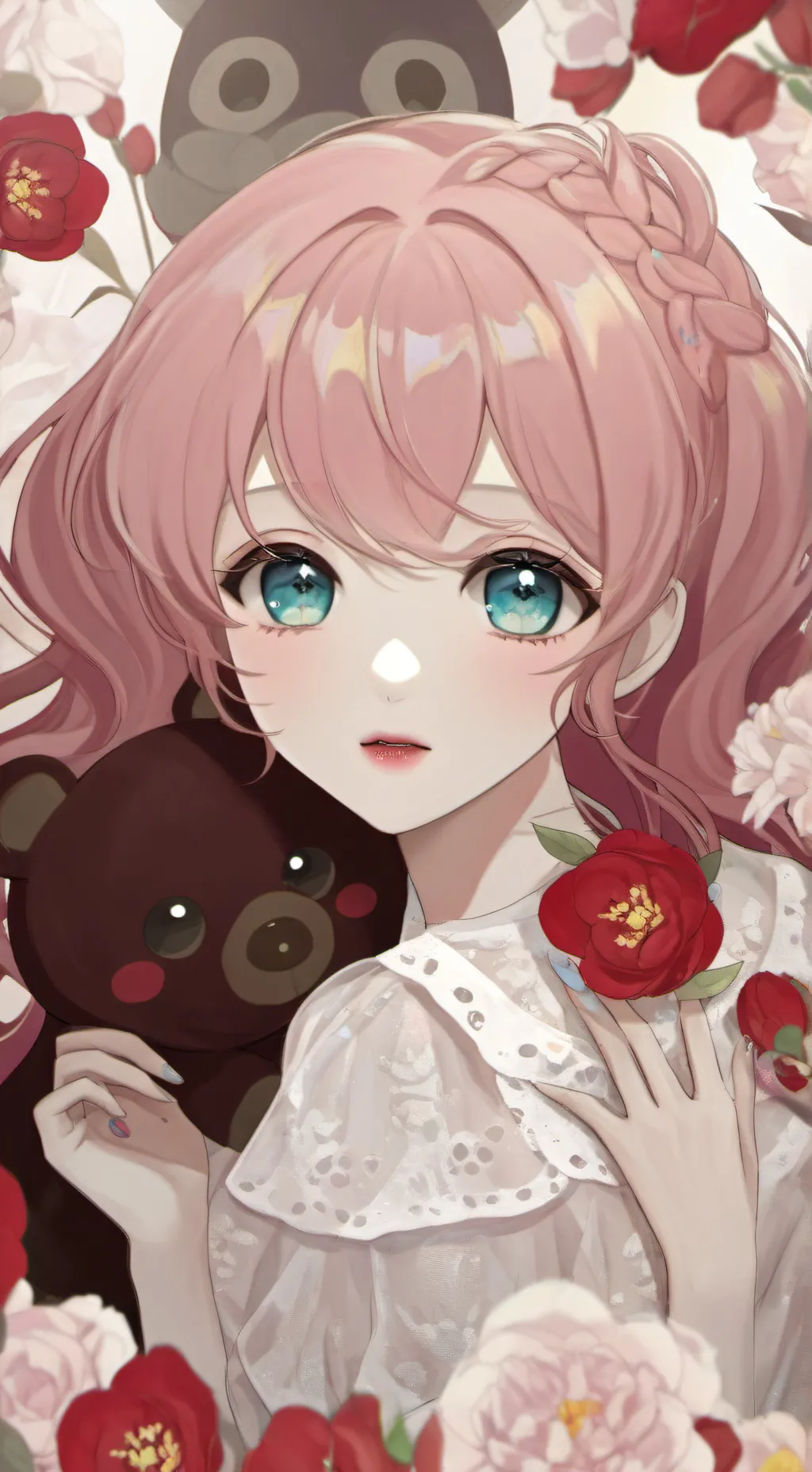 ai character: cat girl background