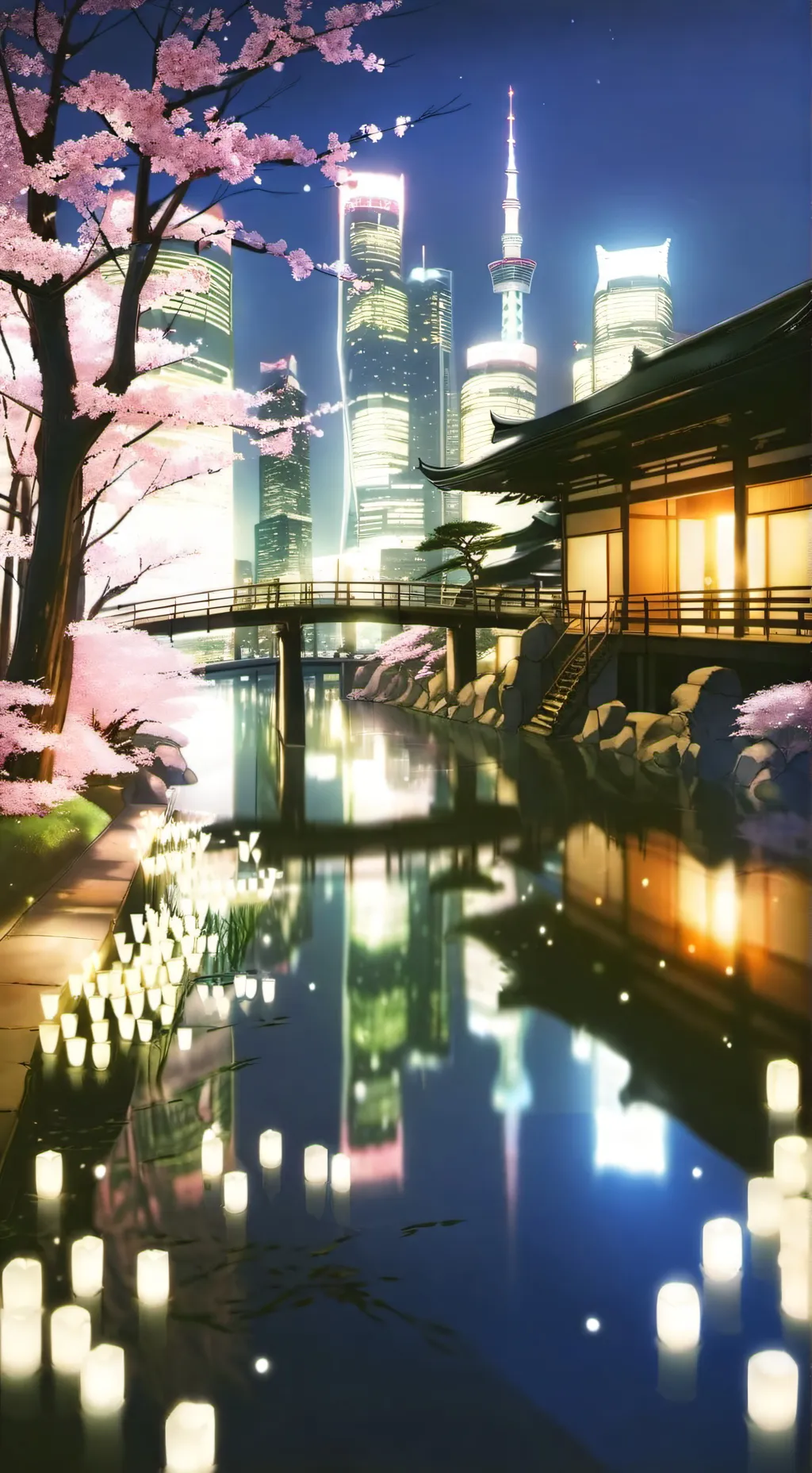 ai character: anime life background