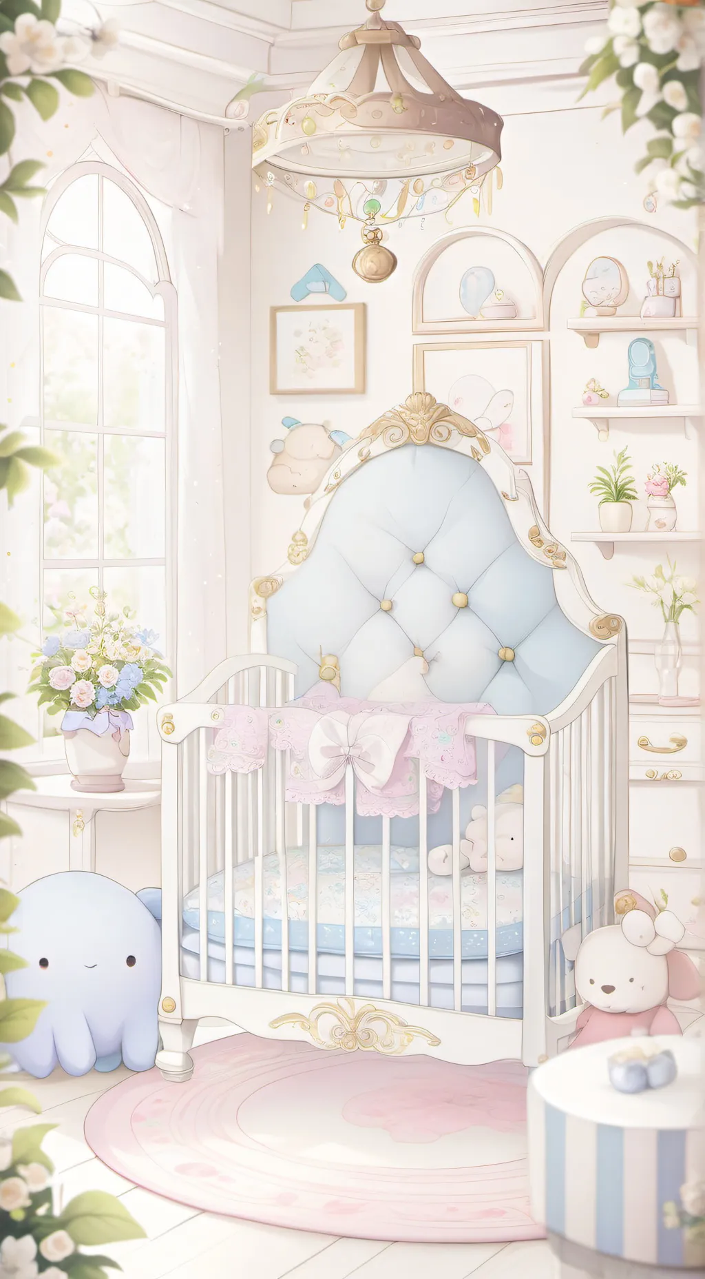 ai character: Baby boy background