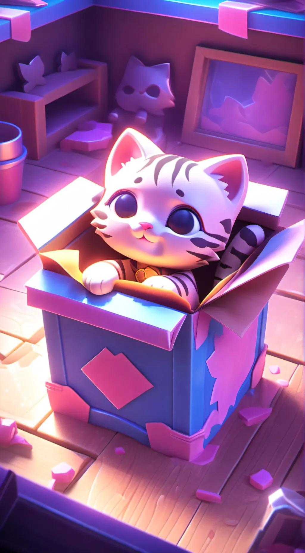 ai character: KITTY background