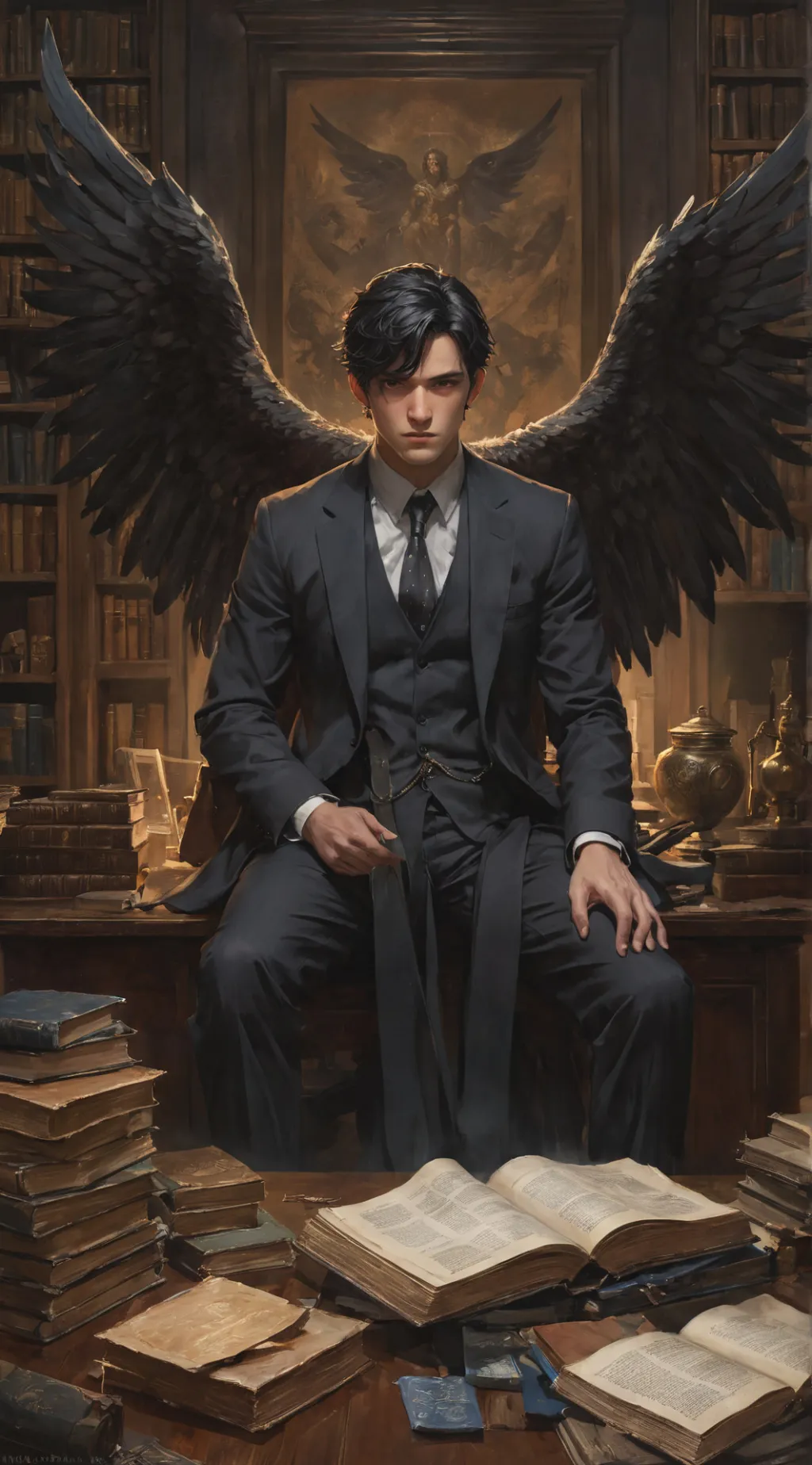 ai character: Damien background