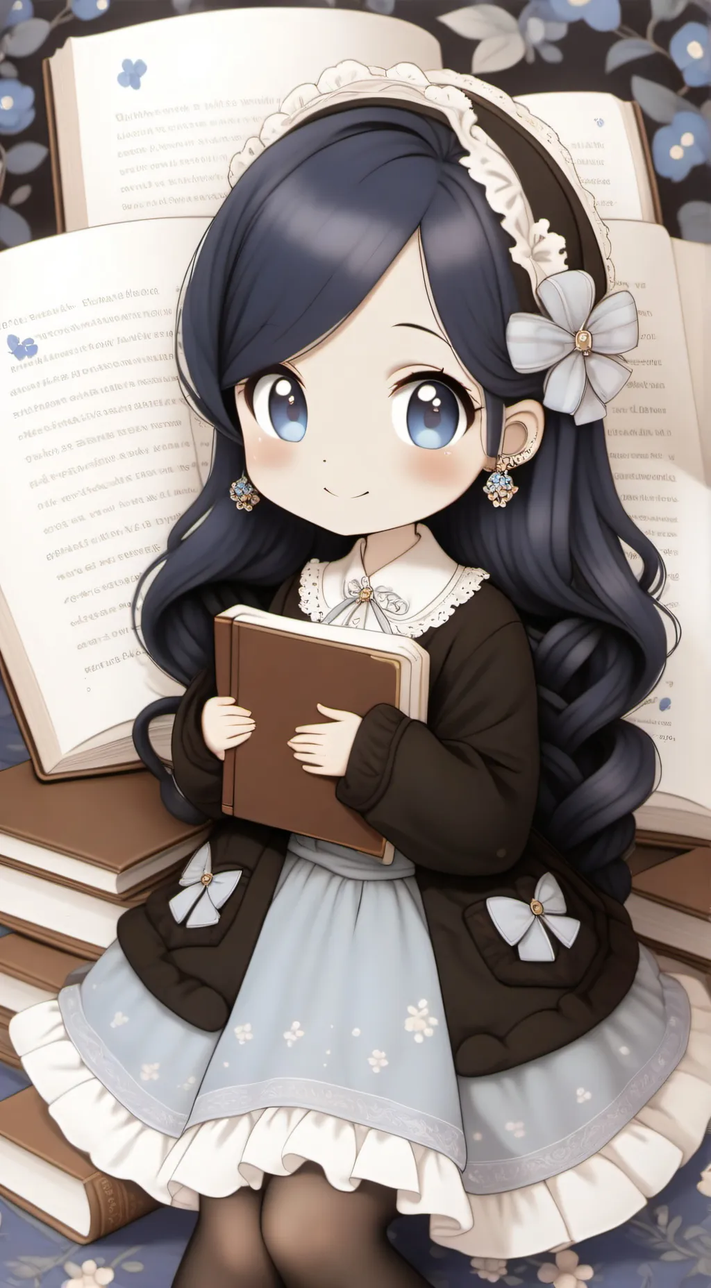 ai character: blueberry 🫐 ♡  background