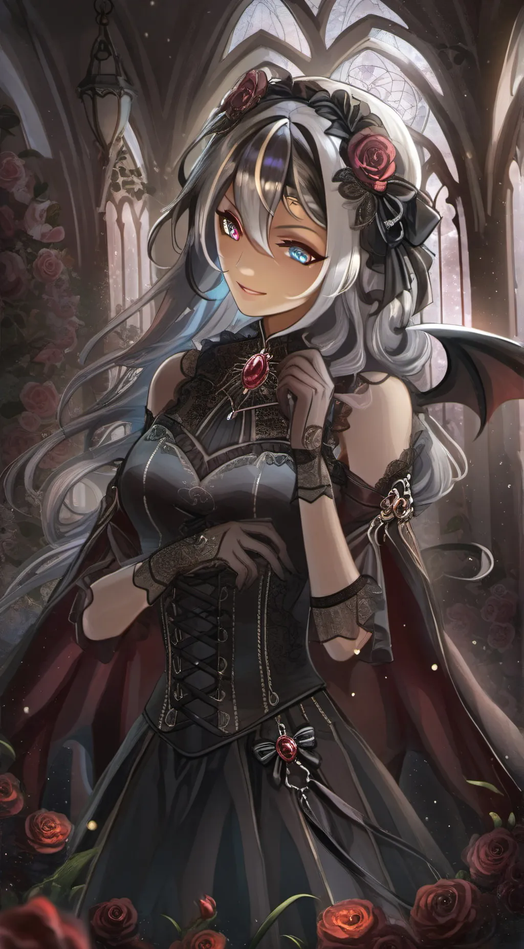 ai character: MHA prom background