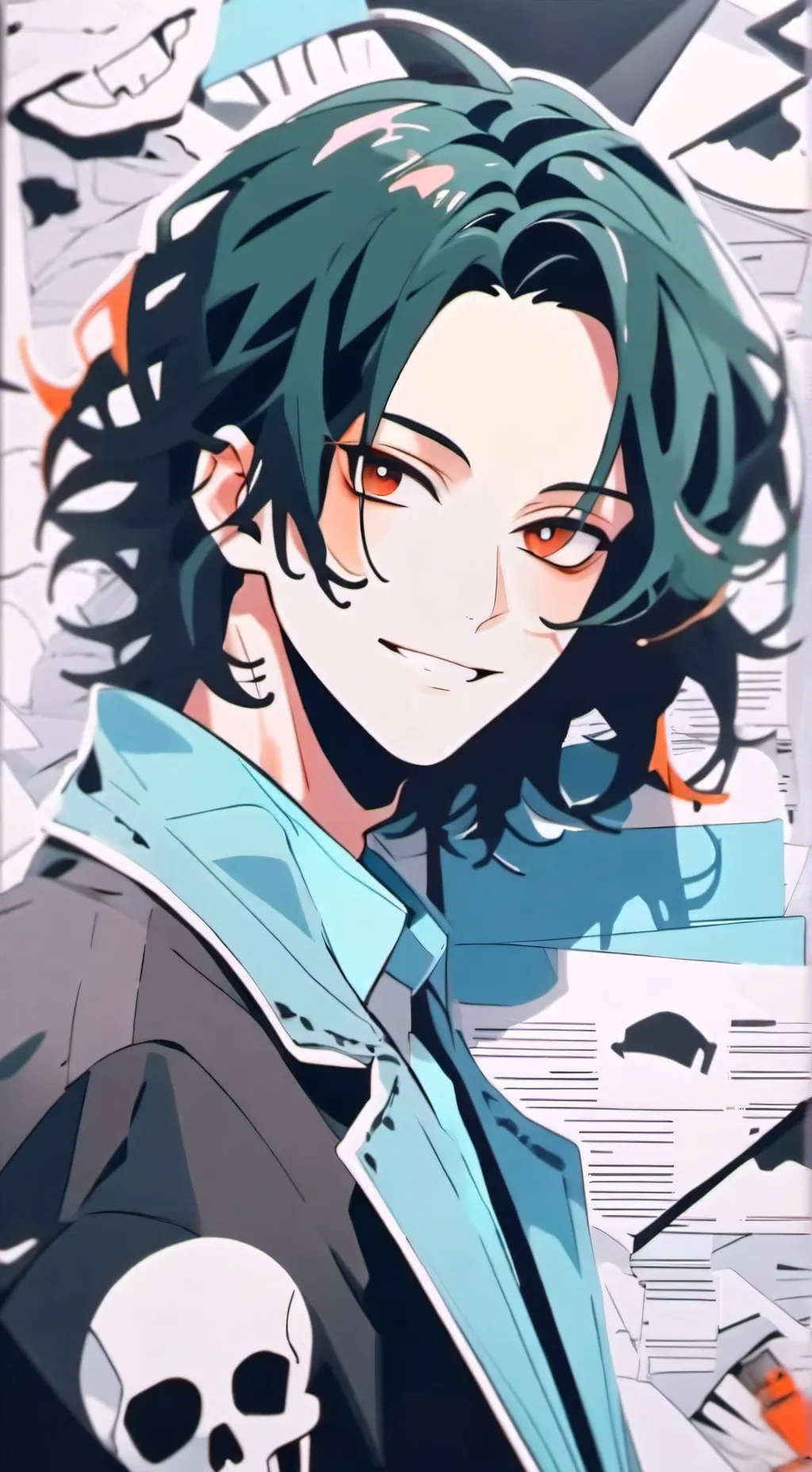 ai character: V€× background