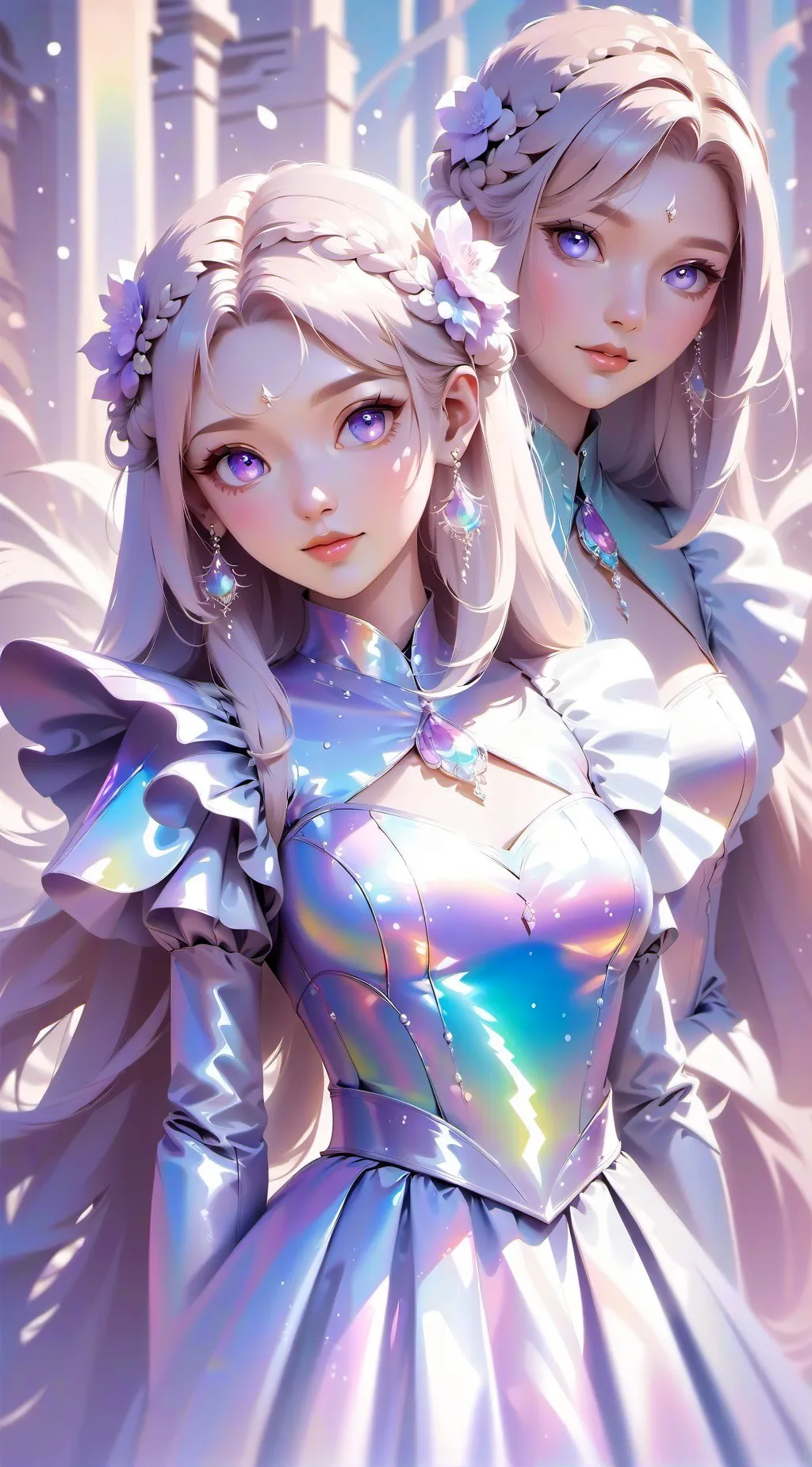 ai character: girl infection background