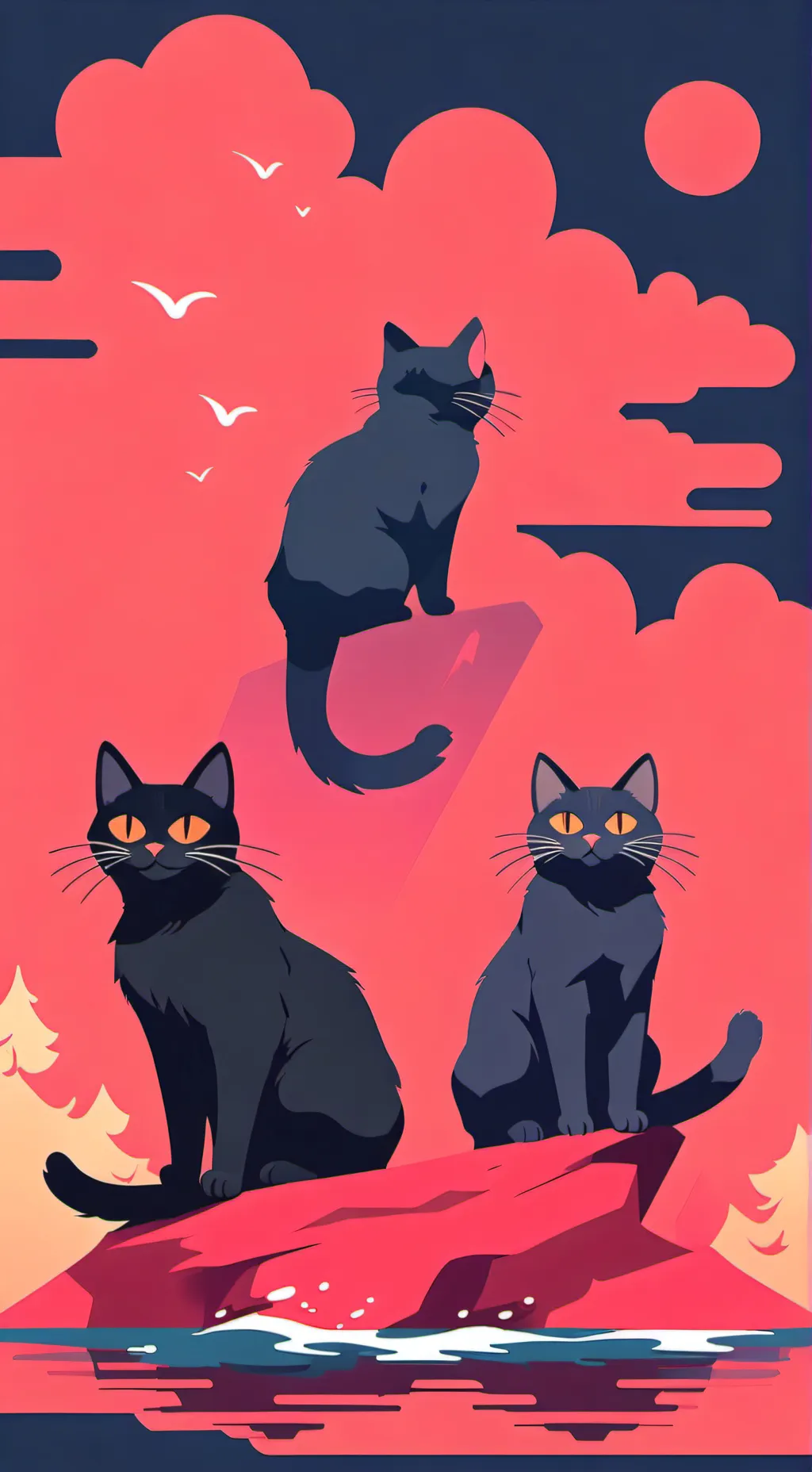ai character: Cat companion background
