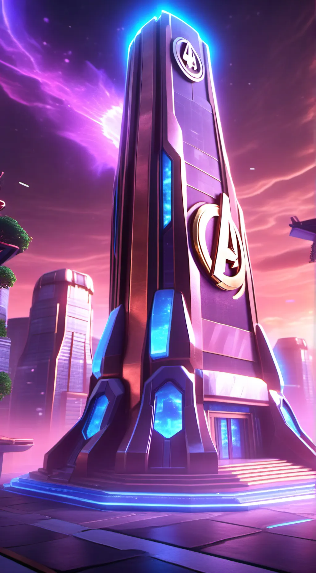 ai character: The Avengers  background
