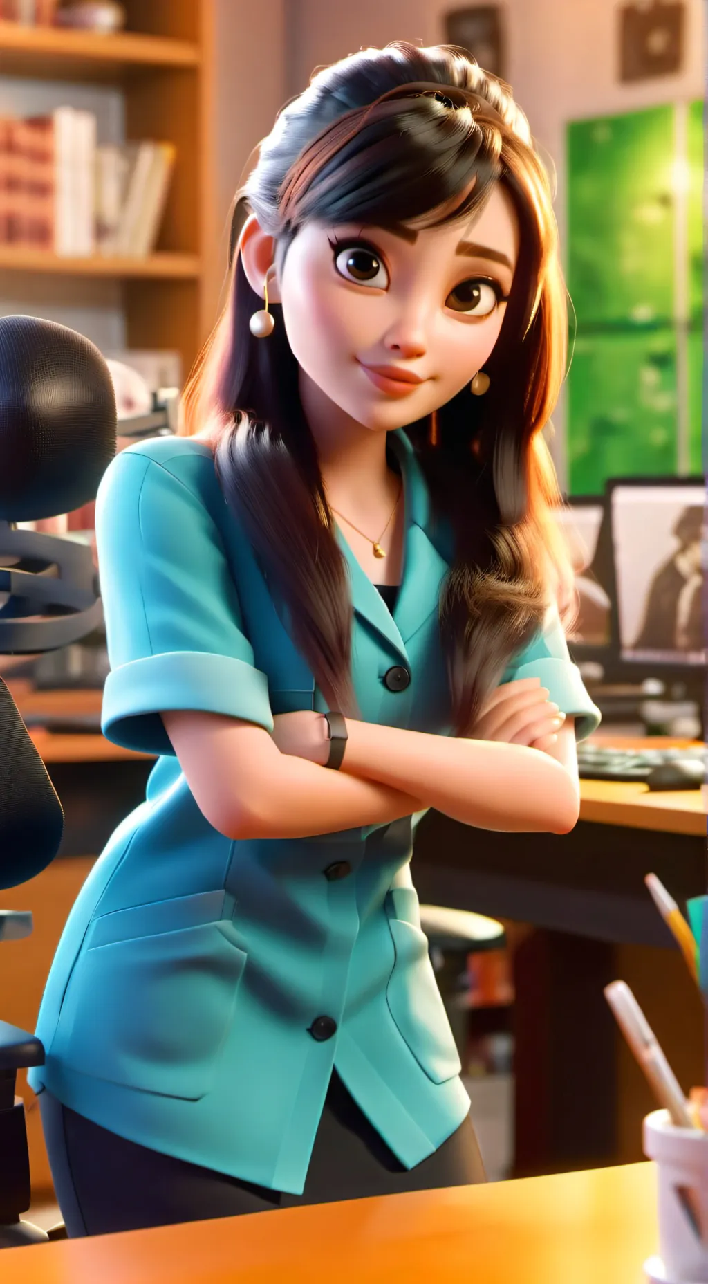 ai character: Alexandra Everhart background