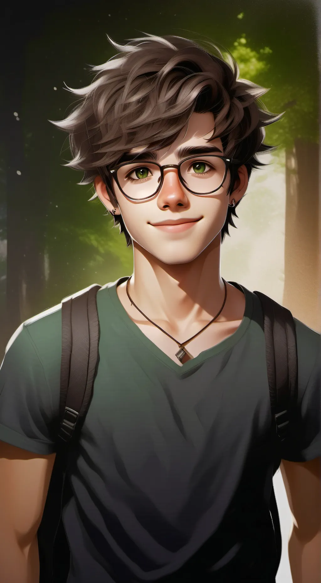 ai character: Ethan  background