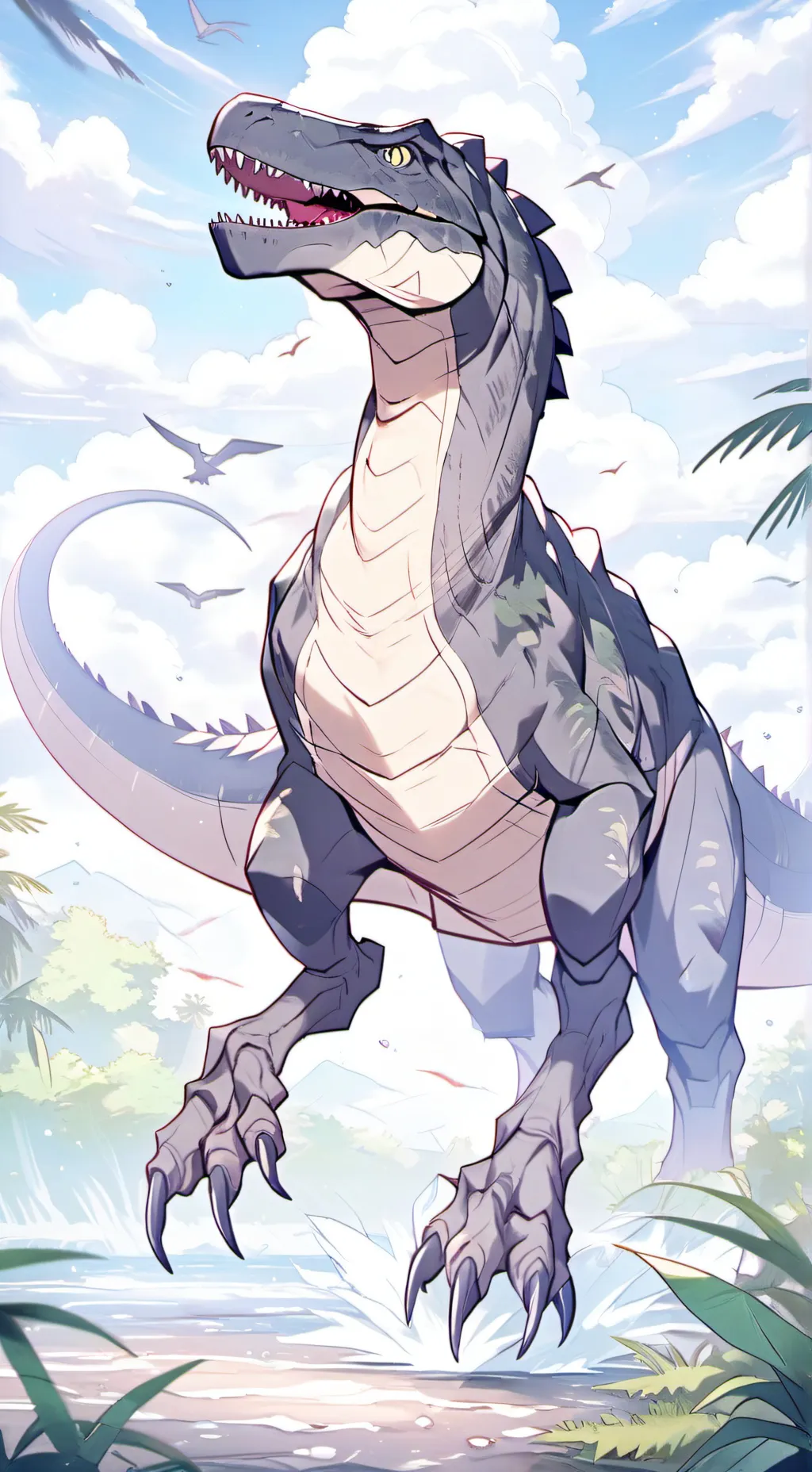 ai character: indoraptor background