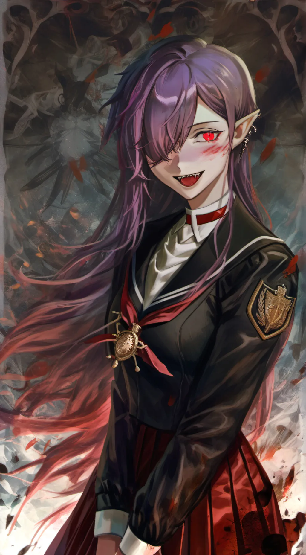 ai character: Lilith Vermillion background