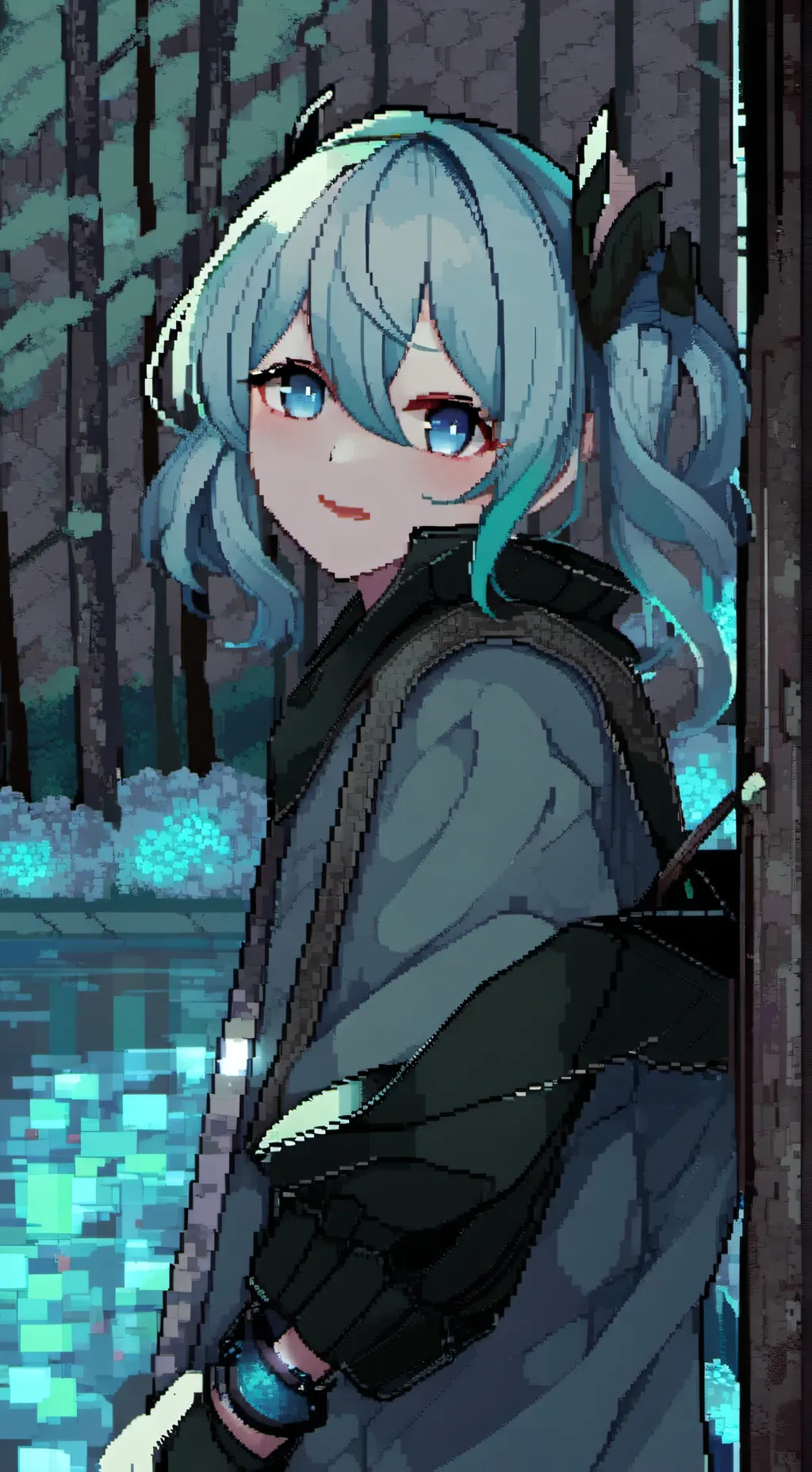 ai character: miku background