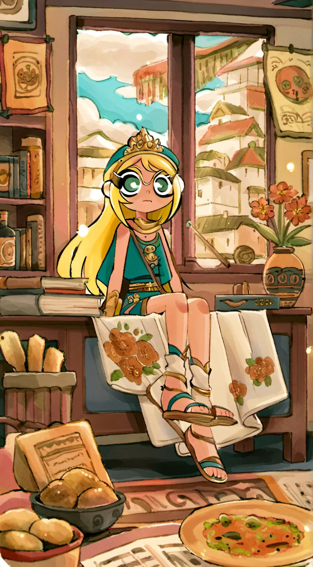 ai character: lily background