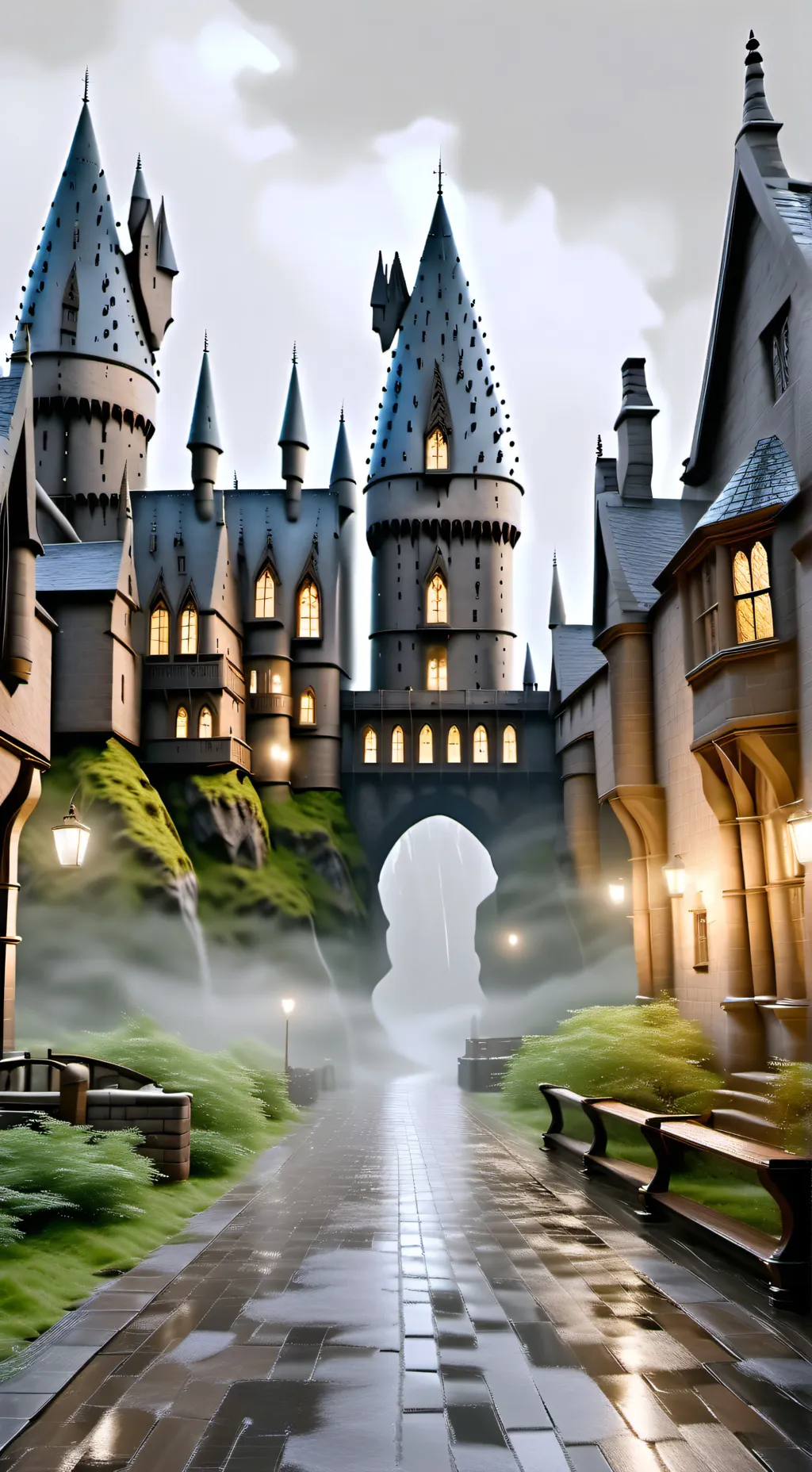 ai character: HOGWARTS/NEVERMORE background