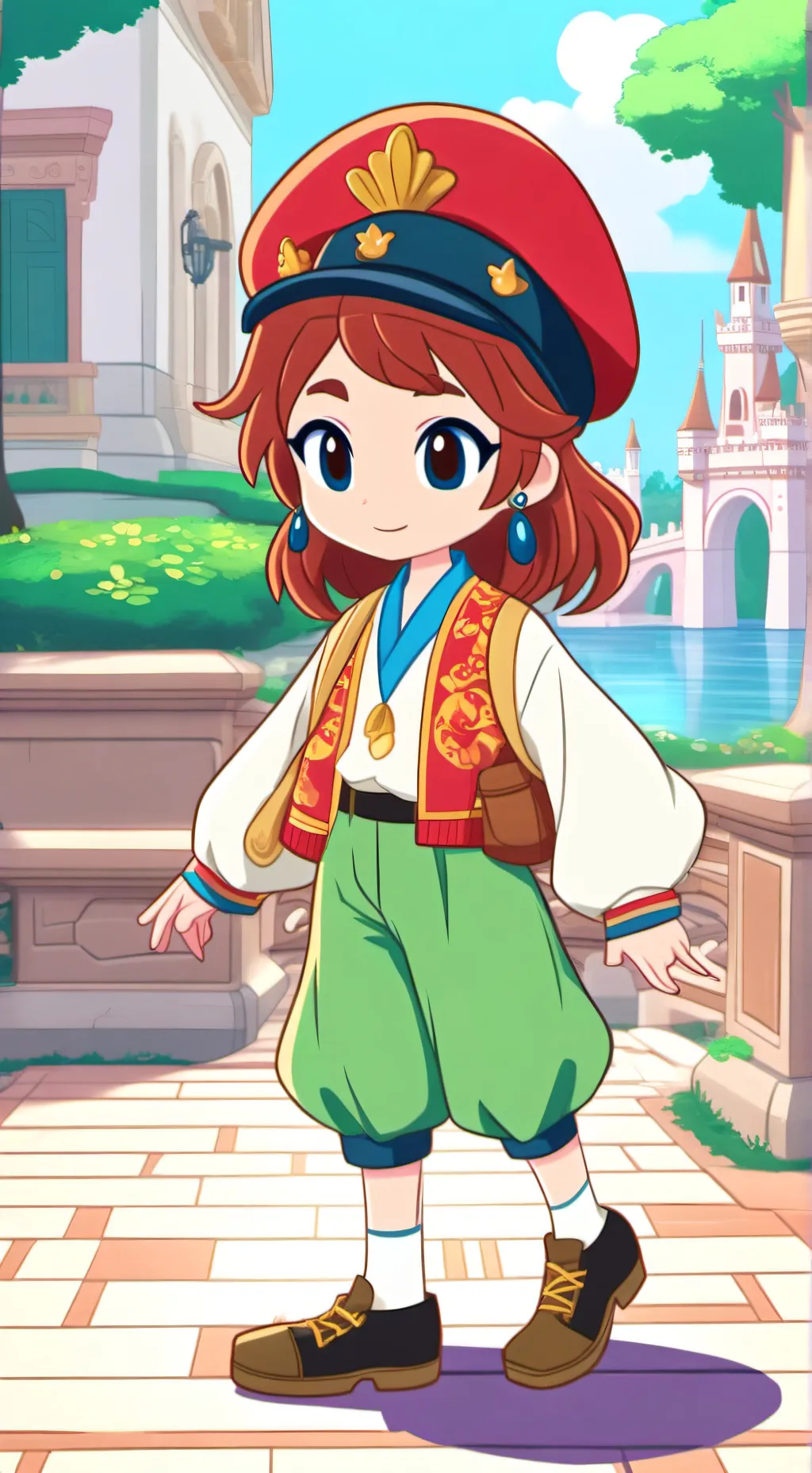 ai character: ￼blooky background