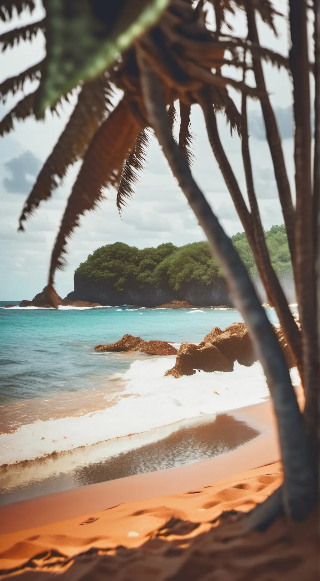 ai character: Beach house background