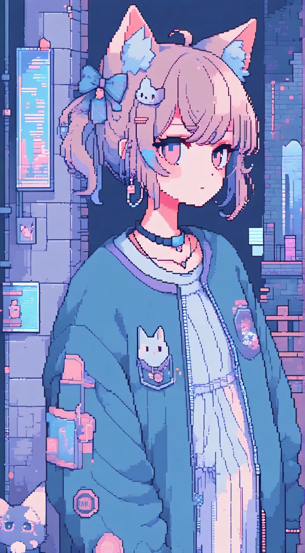 ai character: doublefedora ig background