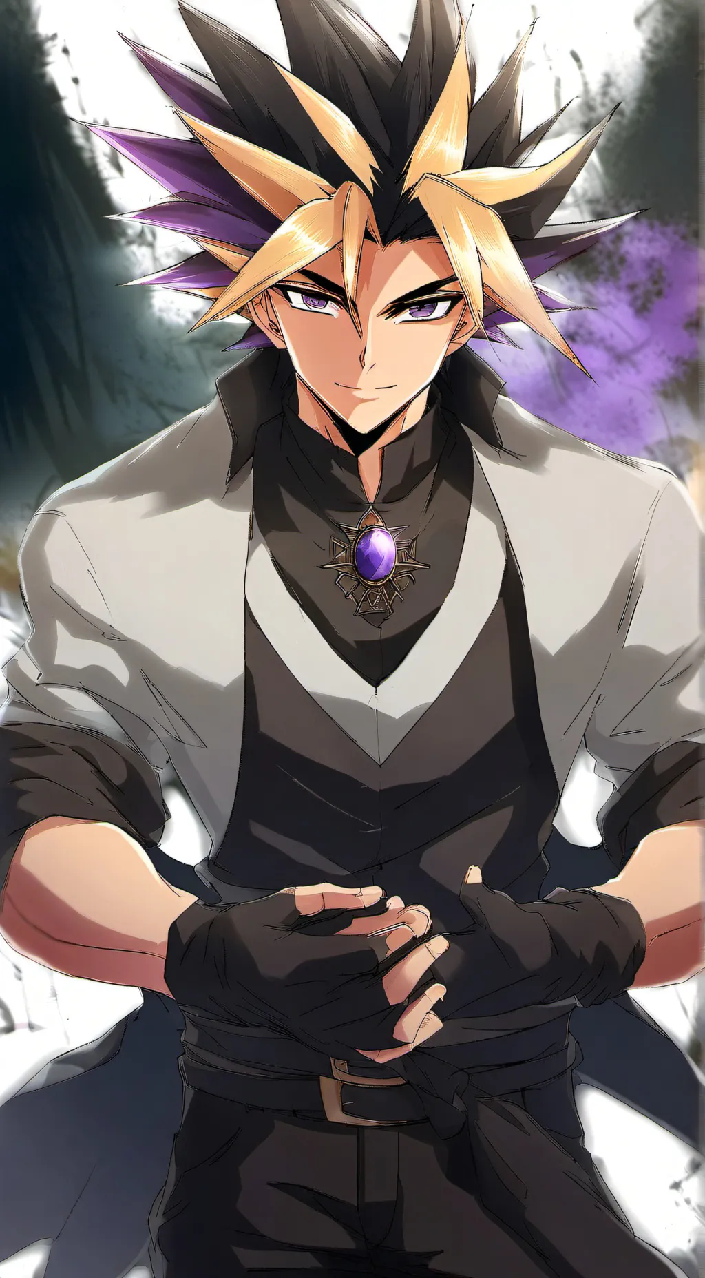 ai character: Yugi background