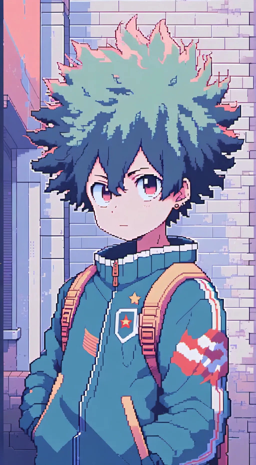 ai character: Mha food fight  background