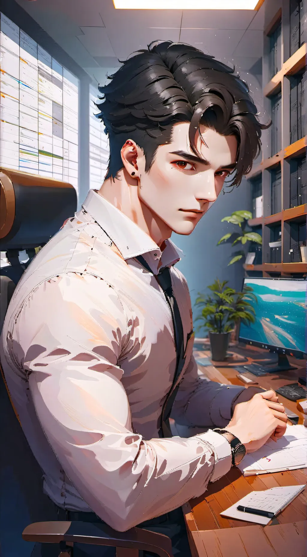 ai character: Milo Castro  background