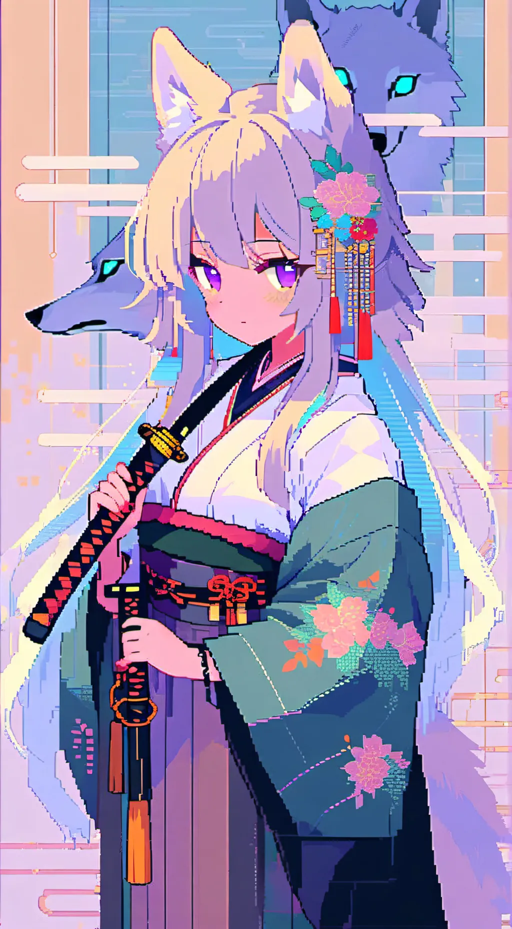 ai character: Amethyst background
