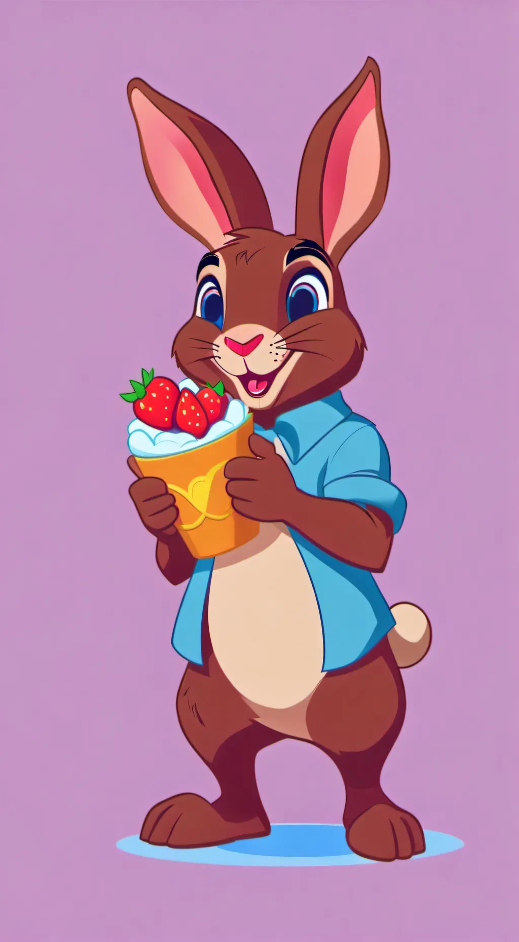 ai character: 🍫chocolate berry🍓 background