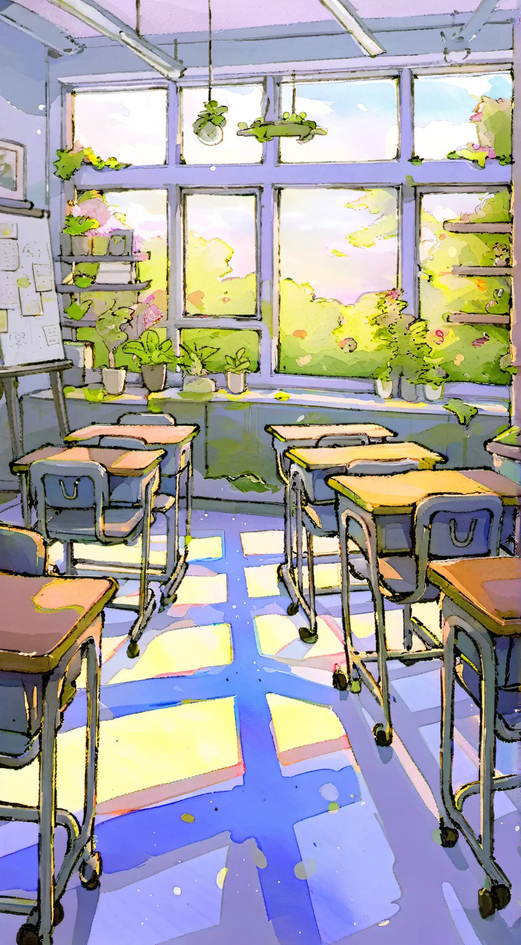 ai character: New teacher! background