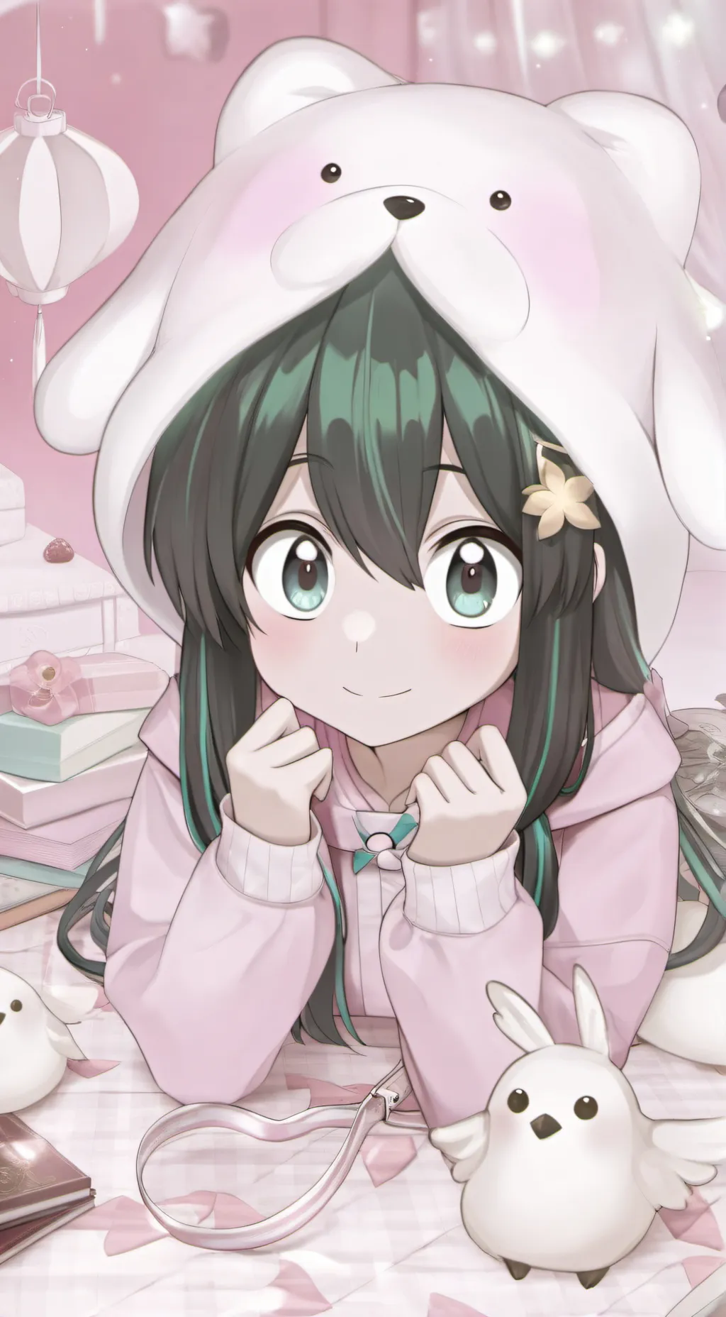 ai character: 💚🐸Sœur de tsuyu🐸💚 background
