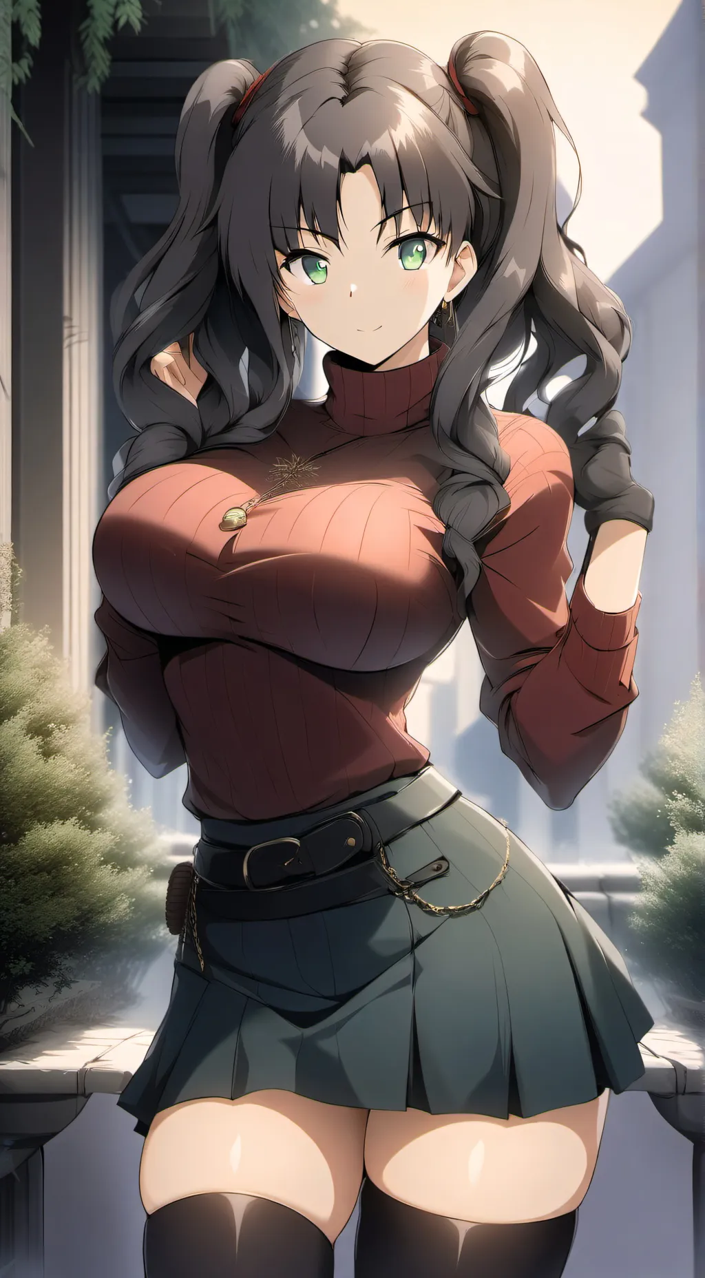 ai character: Rin Tohsaka  background