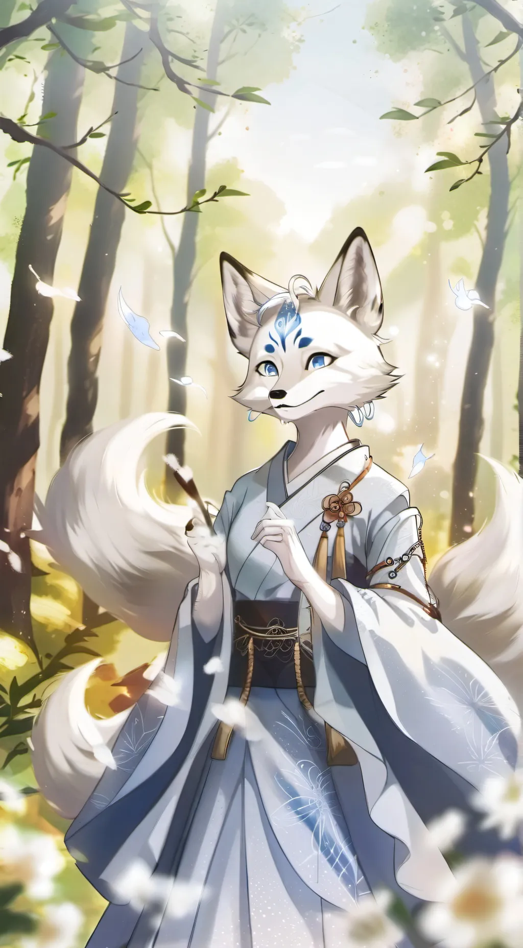 ai character: Rain  background