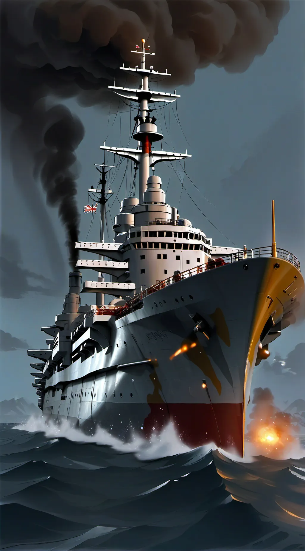 ai character: HMS Belfast background