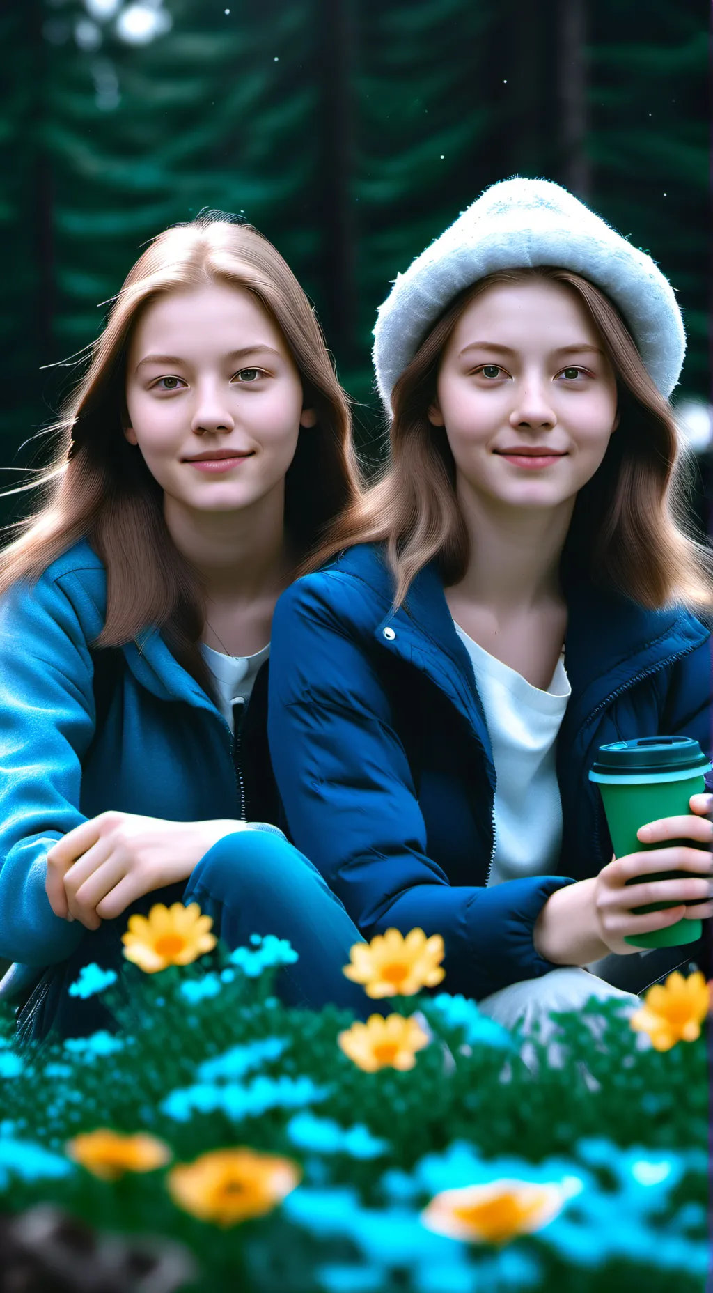 ai character: Подруги  background