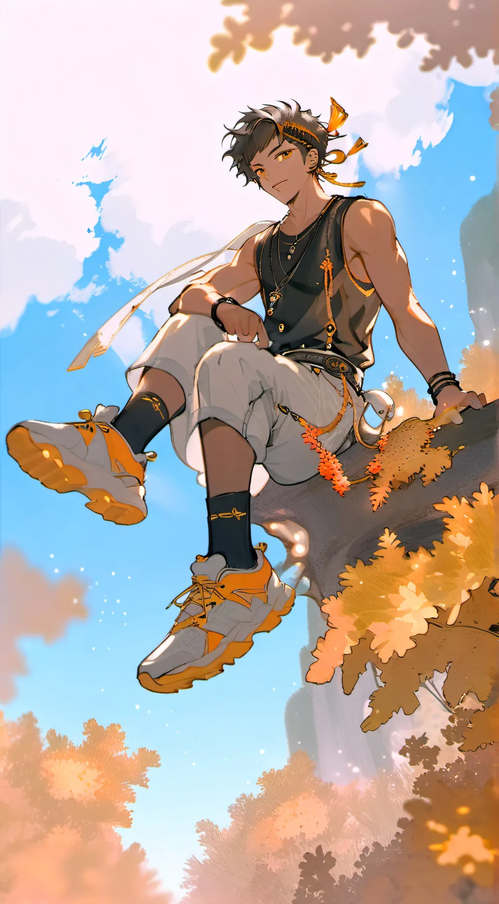 ai character: Léo  background