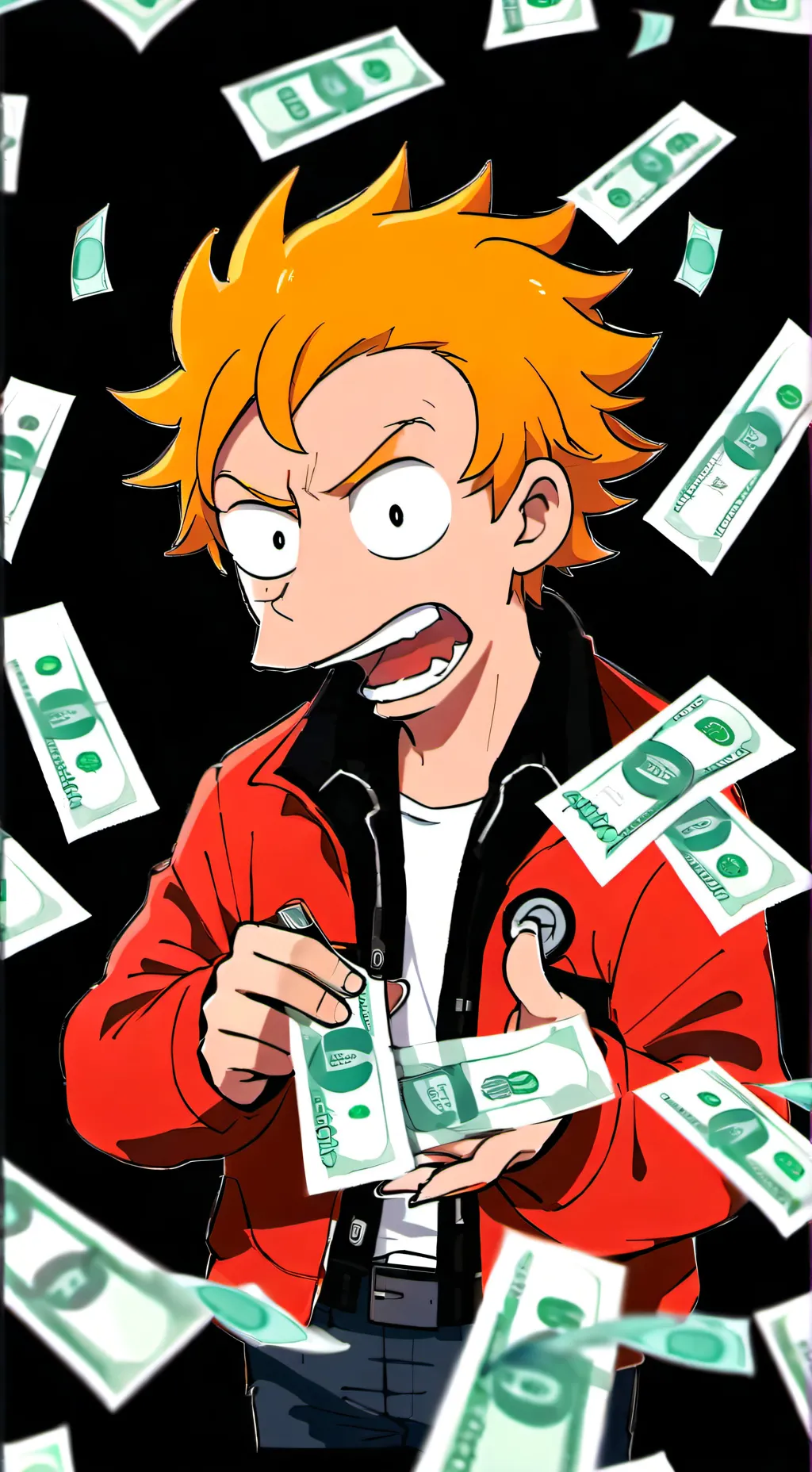 ai character: Philip J. Fry background