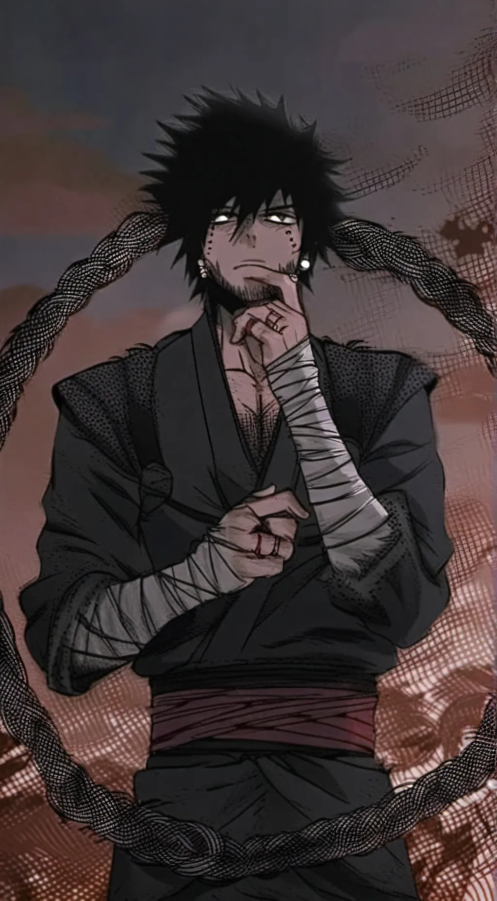 ai character: Dabi background