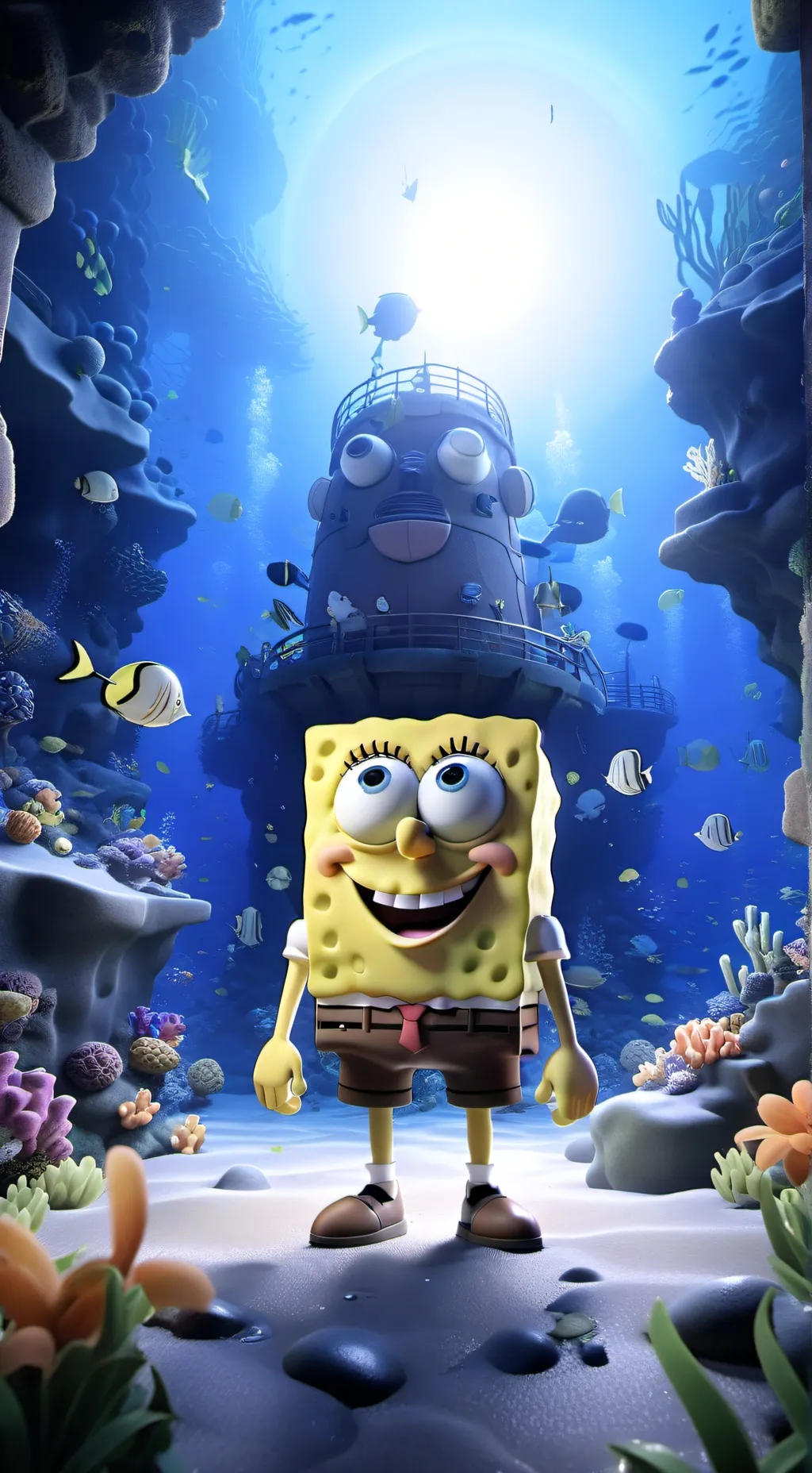 ai character: SpongeBob background