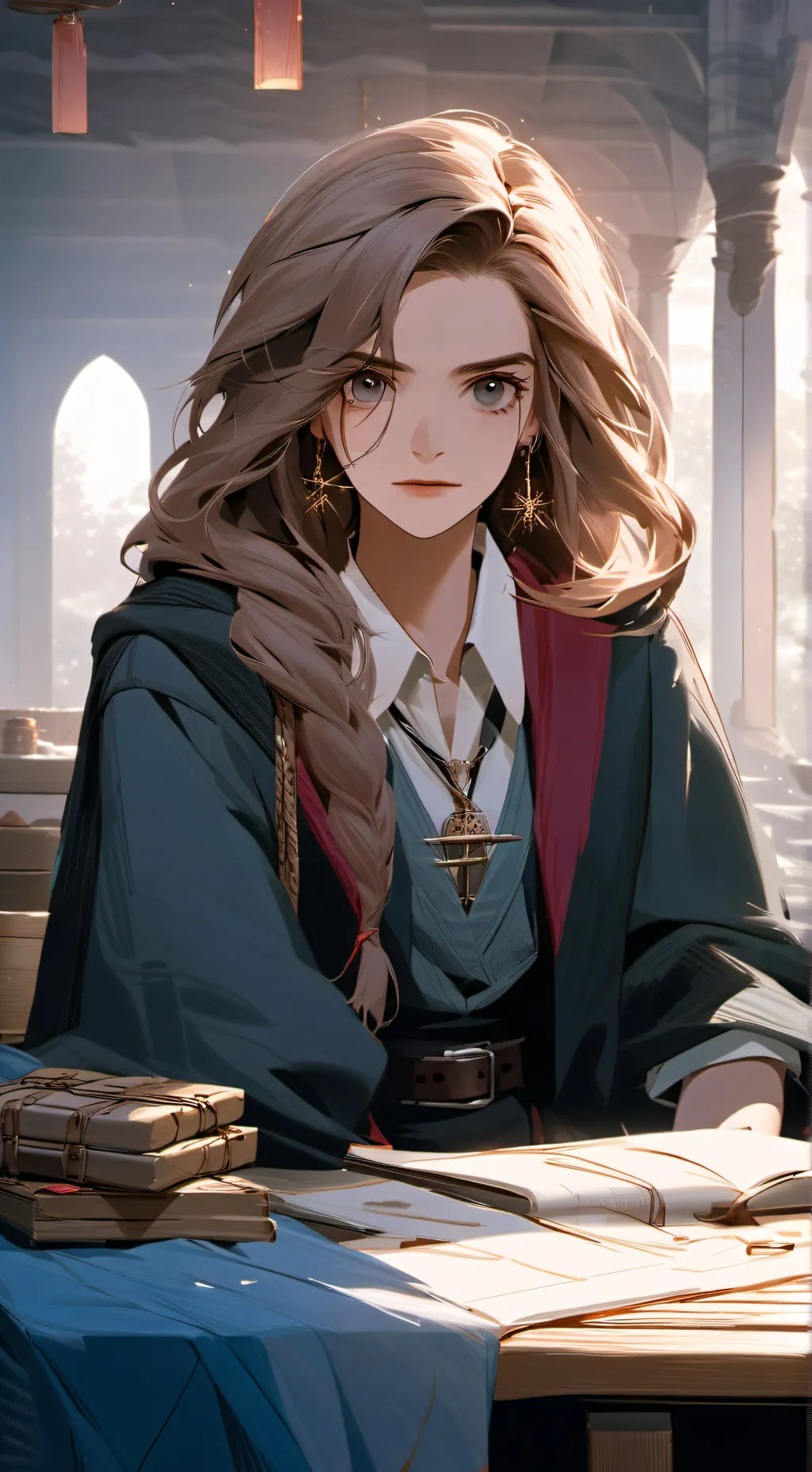 ai character: Hermione Granger  background