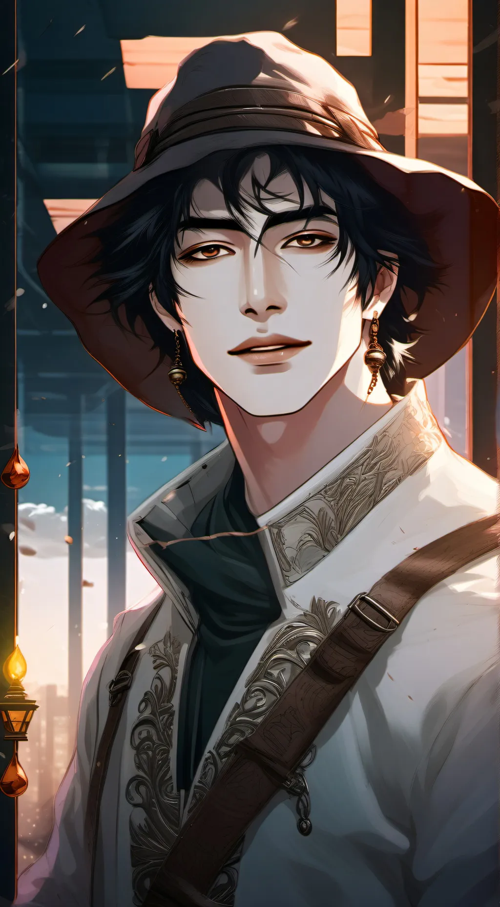 ai character: ༅𝐃𝐀𝐍𝐓𝐄༅ background