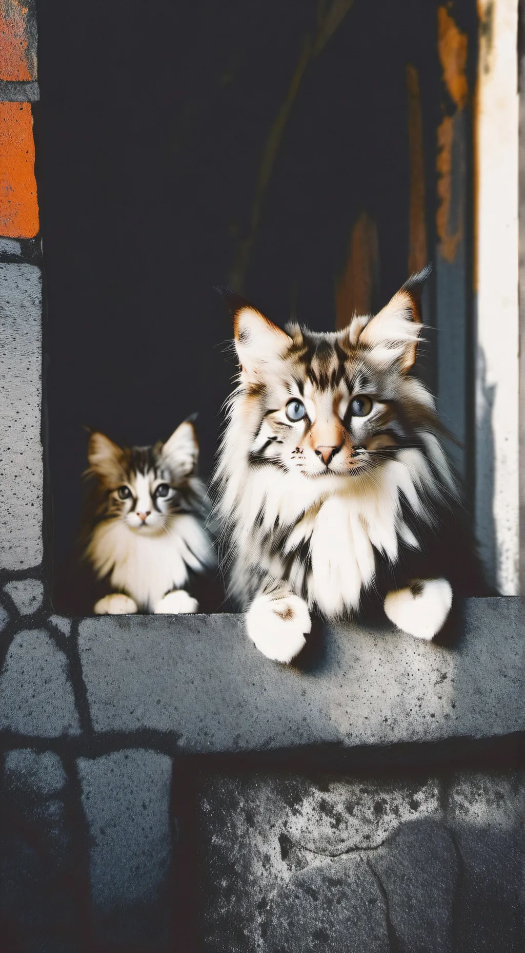 ai character: Gatos y gatita 2 background