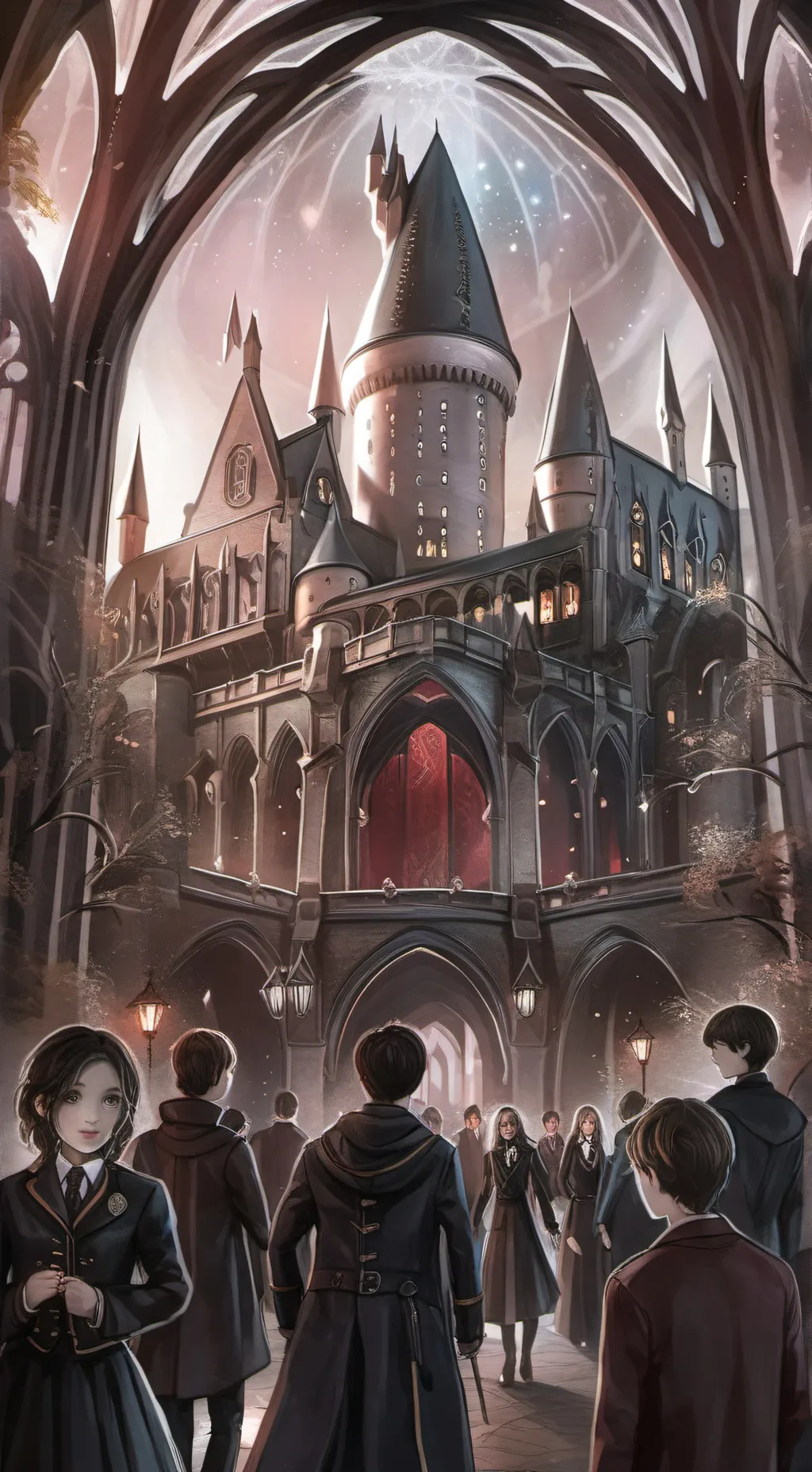 ai character: Hogwarts background